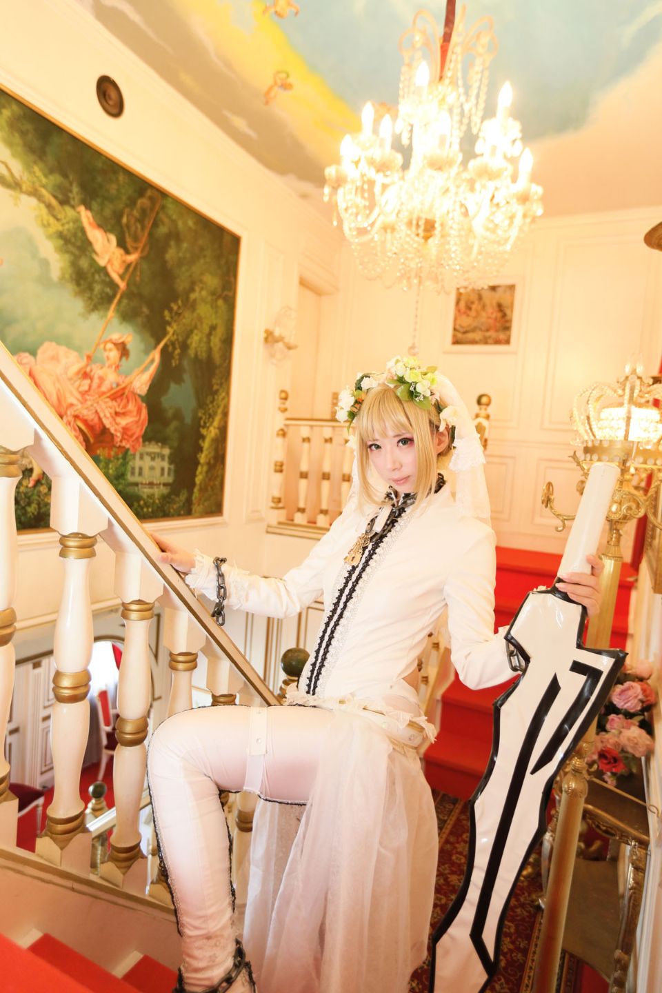 Fate Saber Cosplay Photo Book Saver × Saver