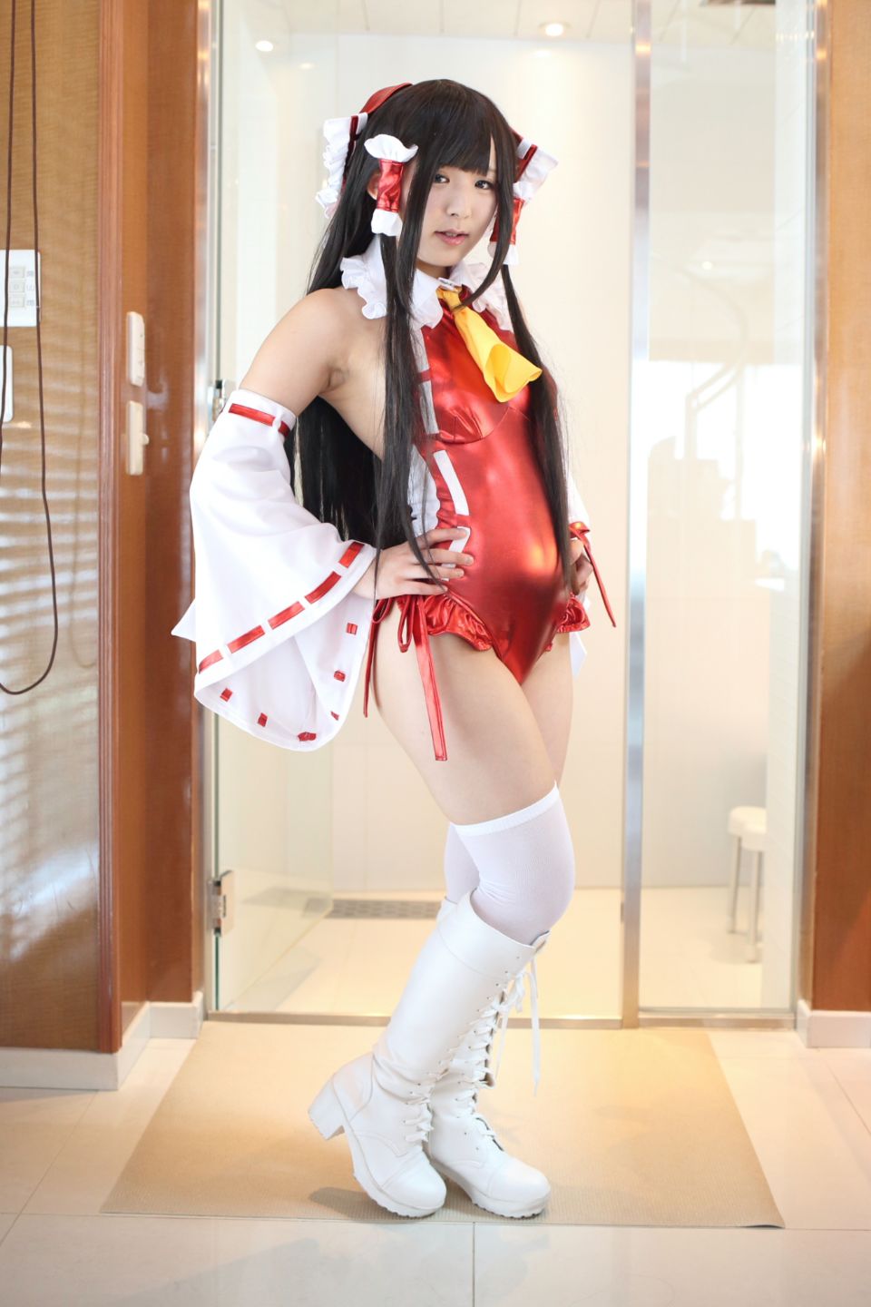 145cm e cốc tóc đen thẳng cô gái xinh đẹp Lớp Komugi 16 Reimu