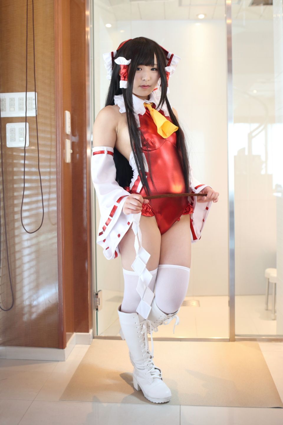 145cm e cốc tóc đen thẳng cô gái xinh đẹp Lớp Komugi 16 Reimu