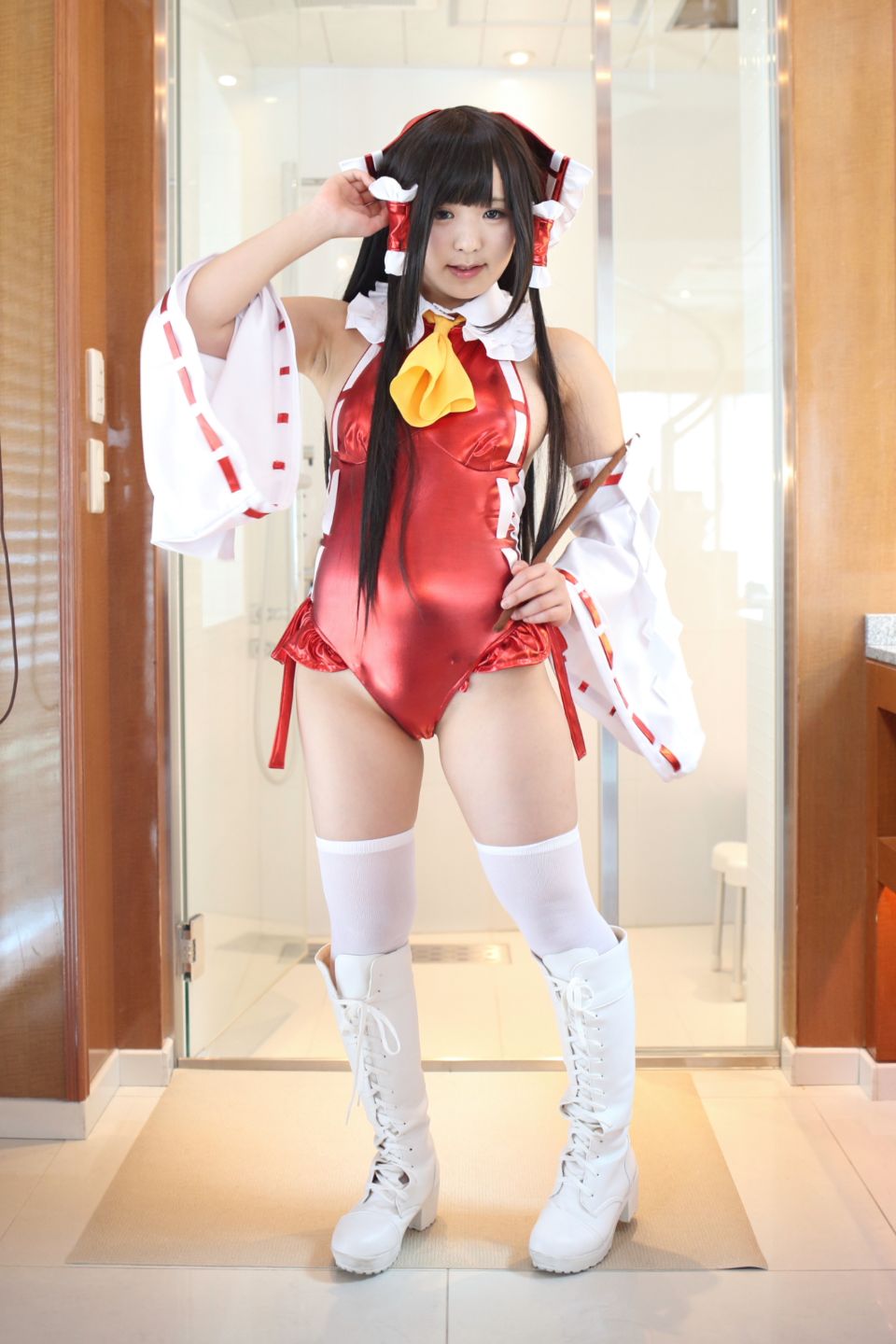 145cm e cốc tóc đen thẳng cô gái xinh đẹp Lớp Komugi 16 Reimu