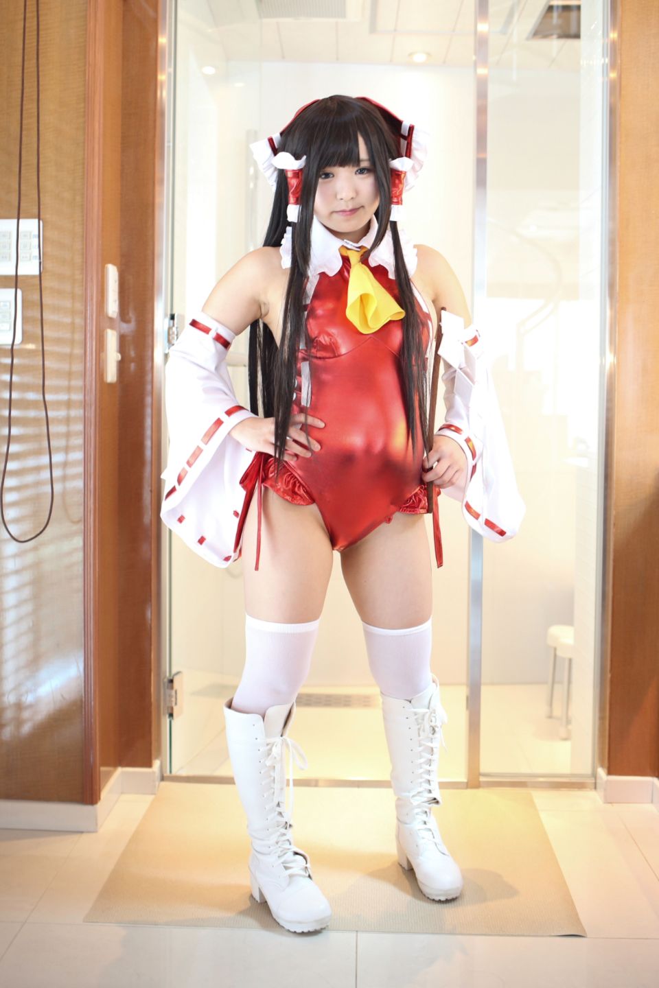 145cm e cốc tóc đen thẳng cô gái xinh đẹp Lớp Komugi 16 Reimu