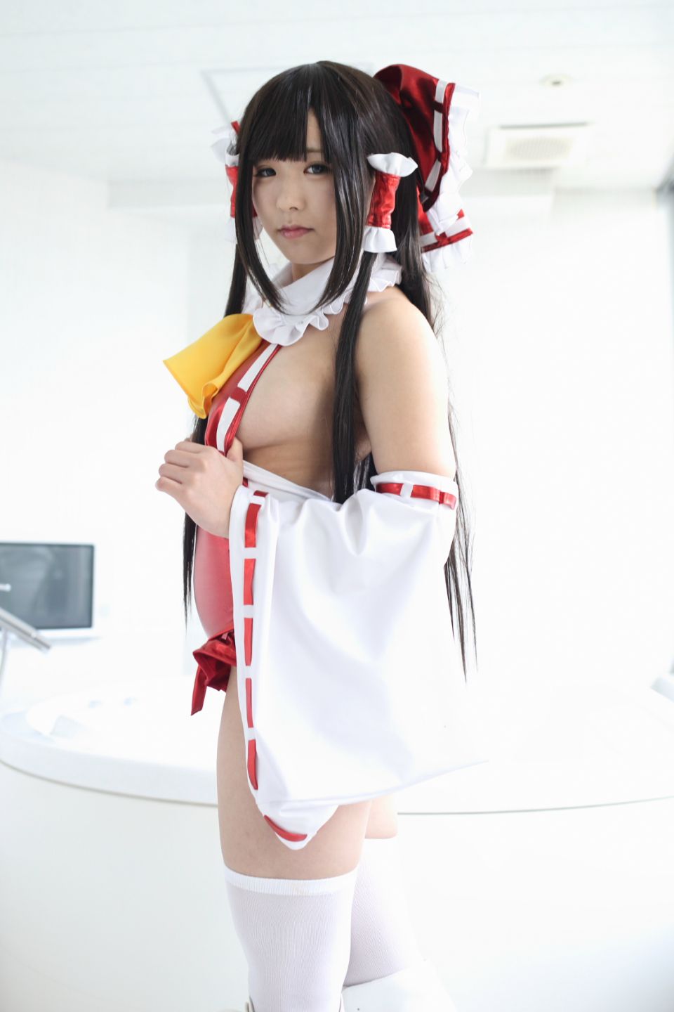 145cm e cốc tóc đen thẳng cô gái xinh đẹp Lớp Komugi 16 Reimu