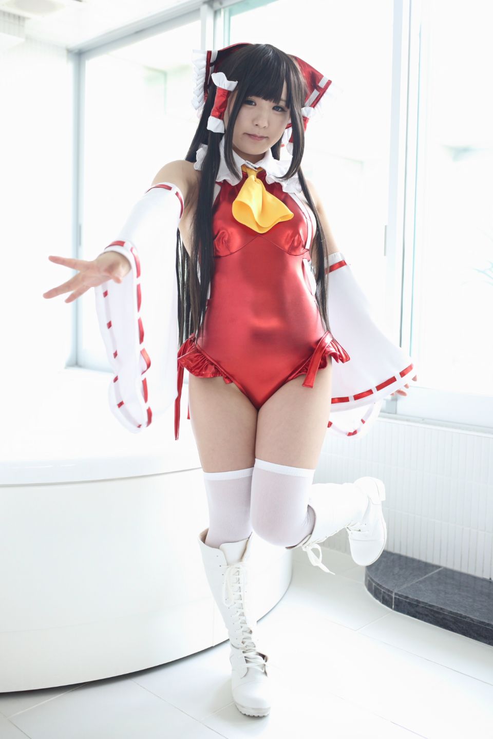 145cm e cốc tóc đen thẳng cô gái xinh đẹp Lớp Komugi 16 Reimu