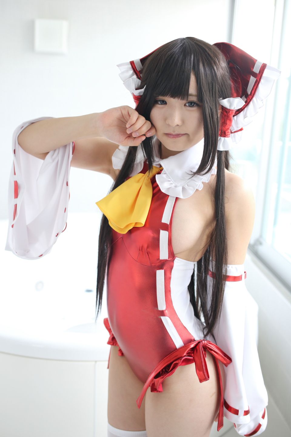 145cm e cốc tóc đen thẳng cô gái xinh đẹp Lớp Komugi 16 Reimu