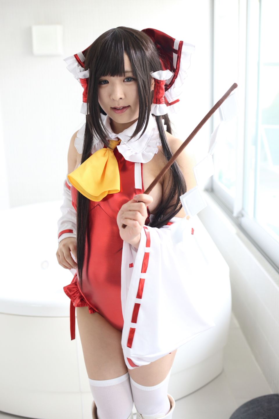 145cm e cốc tóc đen thẳng cô gái xinh đẹp Lớp Komugi 16 Reimu