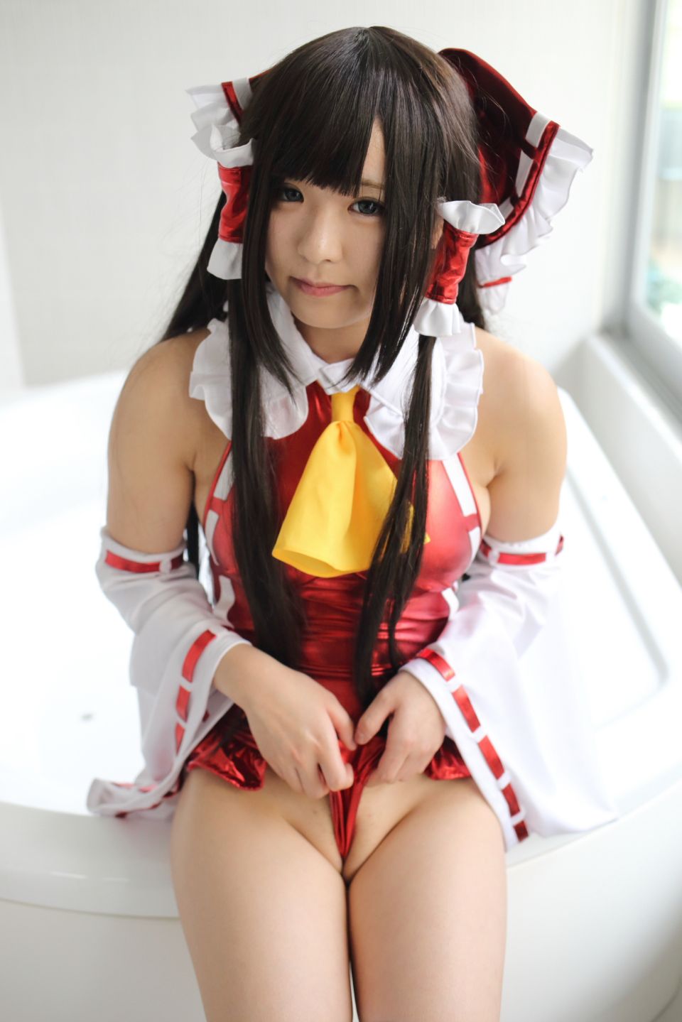 145cm e cốc tóc đen thẳng cô gái xinh đẹp Lớp Komugi 16 Reimu