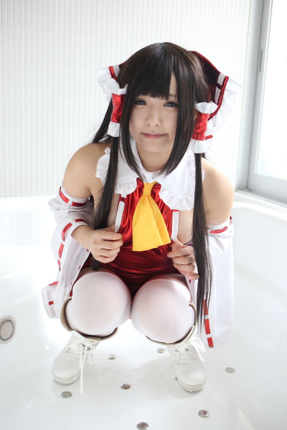 145cm e cốc tóc đen thẳng cô gái xinh đẹp Lớp Komugi 16 Reimu