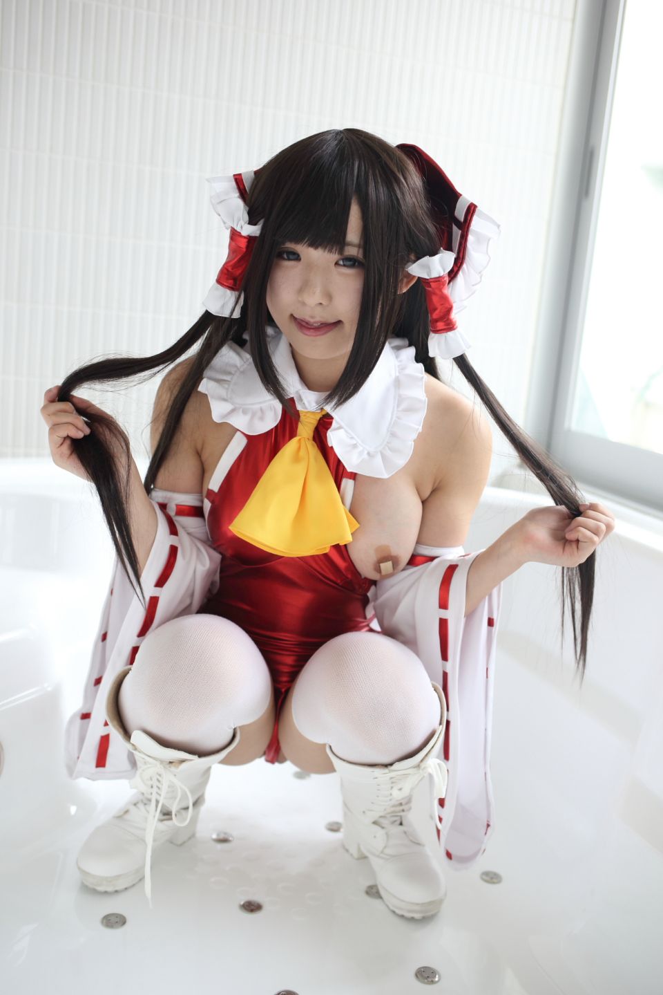 145cm e cốc tóc đen thẳng cô gái xinh đẹp Lớp Komugi 16 Reimu