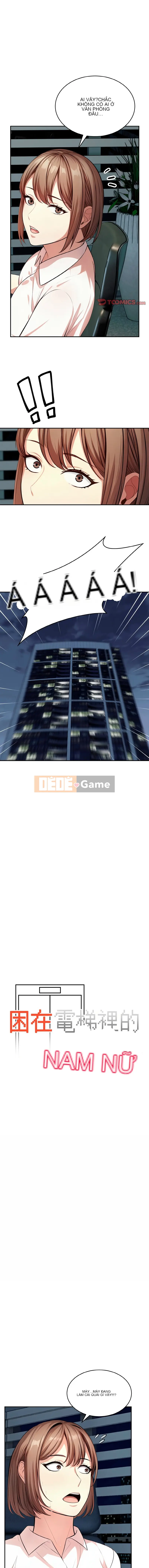 Một người đàn ông và một người phụ nữ bị mắc kẹt trong thang máy Chương 10-11