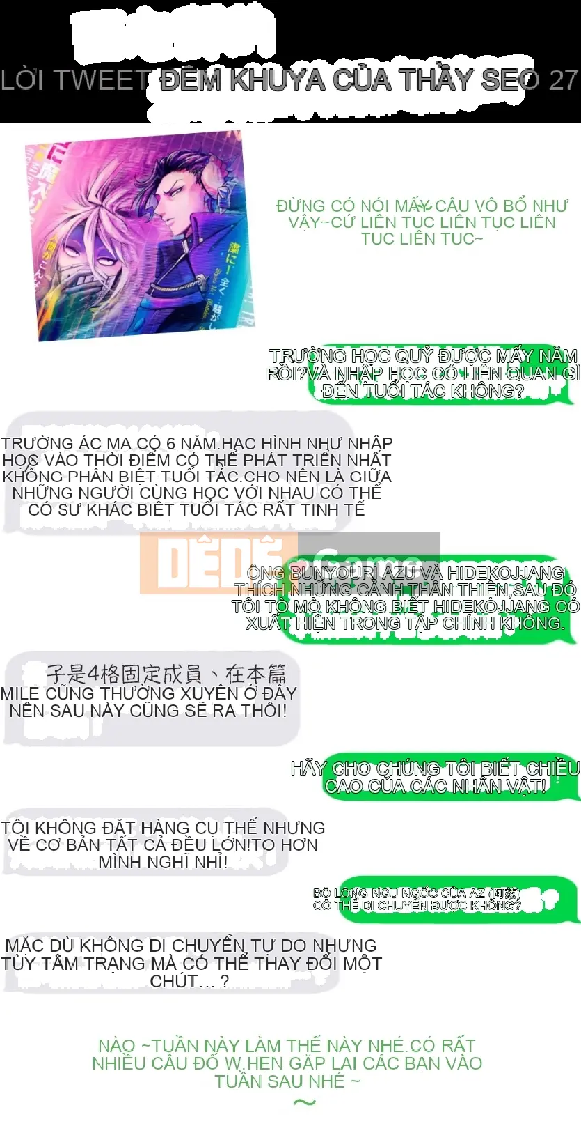 Người bạn cùng lớp có liên quan Chương 103