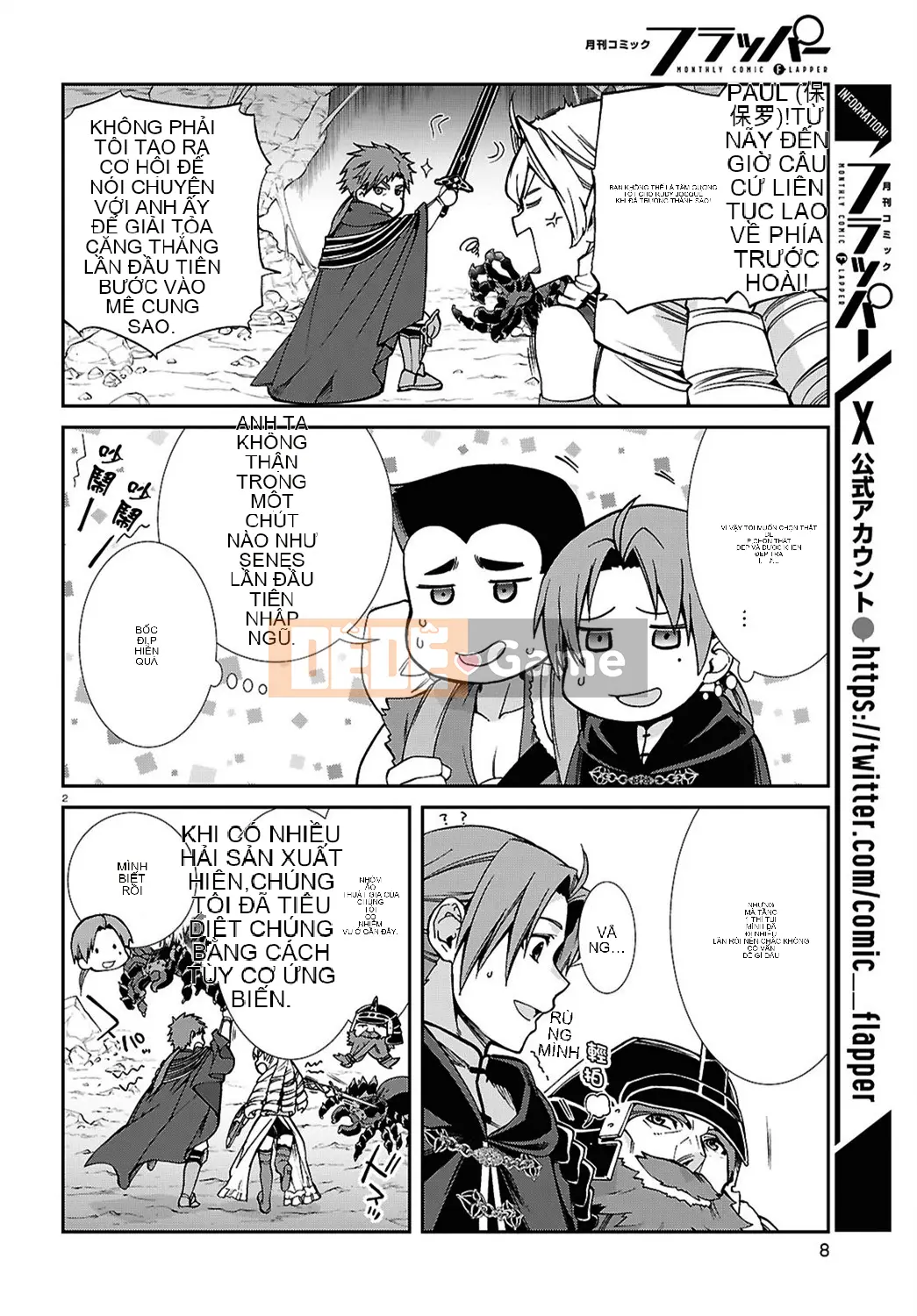 Tái sinh mà không có việc làm Chương 102