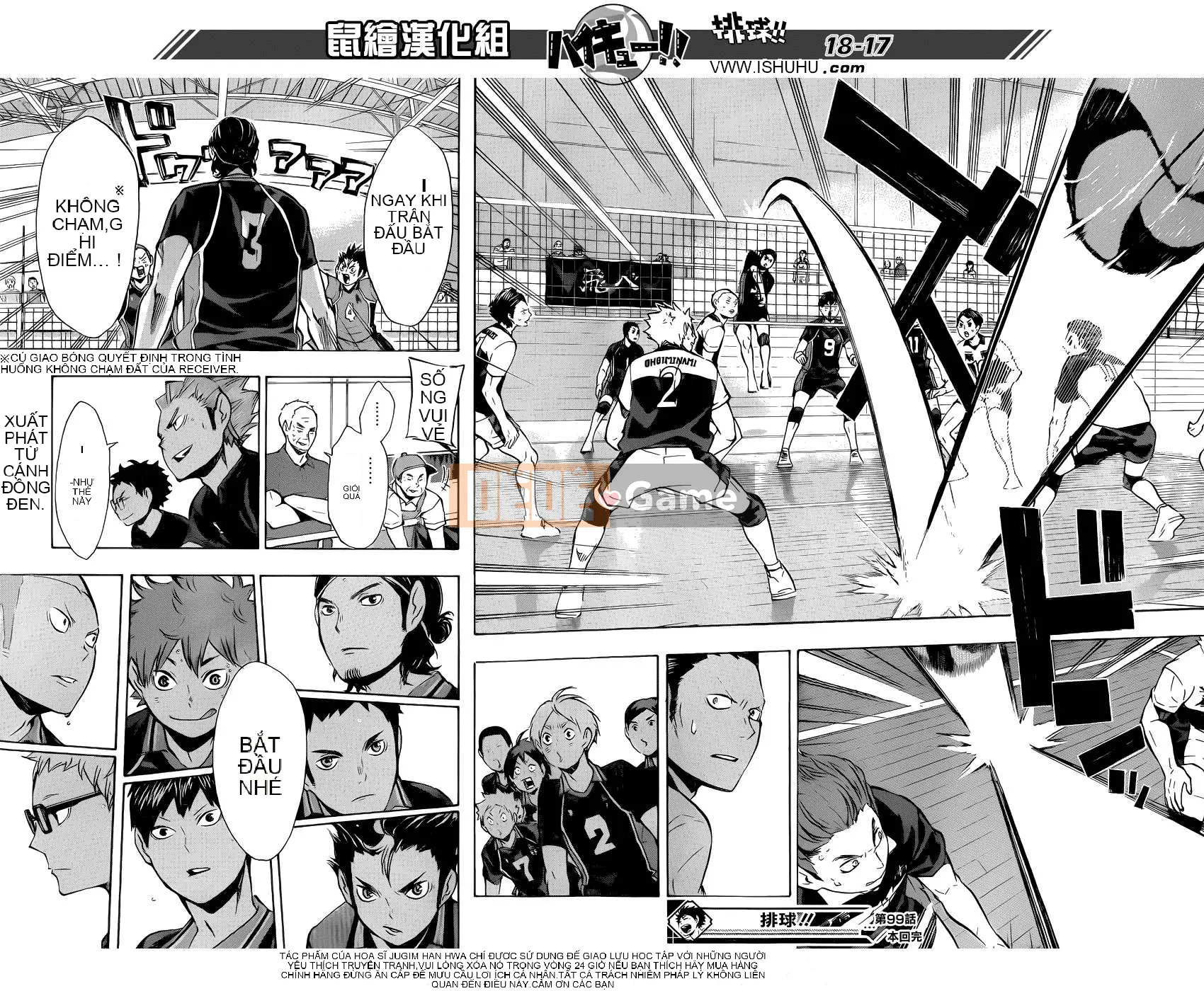 Cậu bé bóng chuyền Chương 099