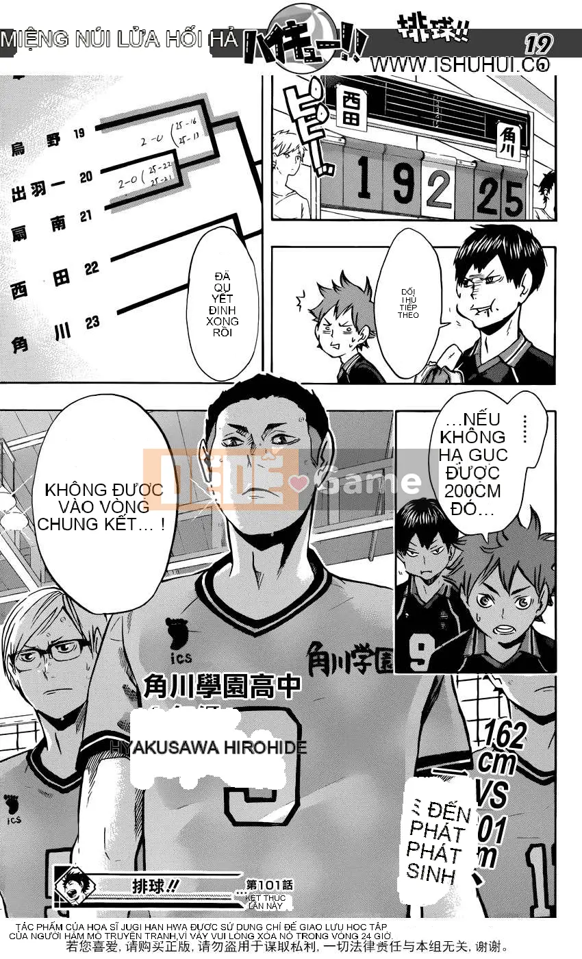 Cậu bé bóng chuyền Chương 101