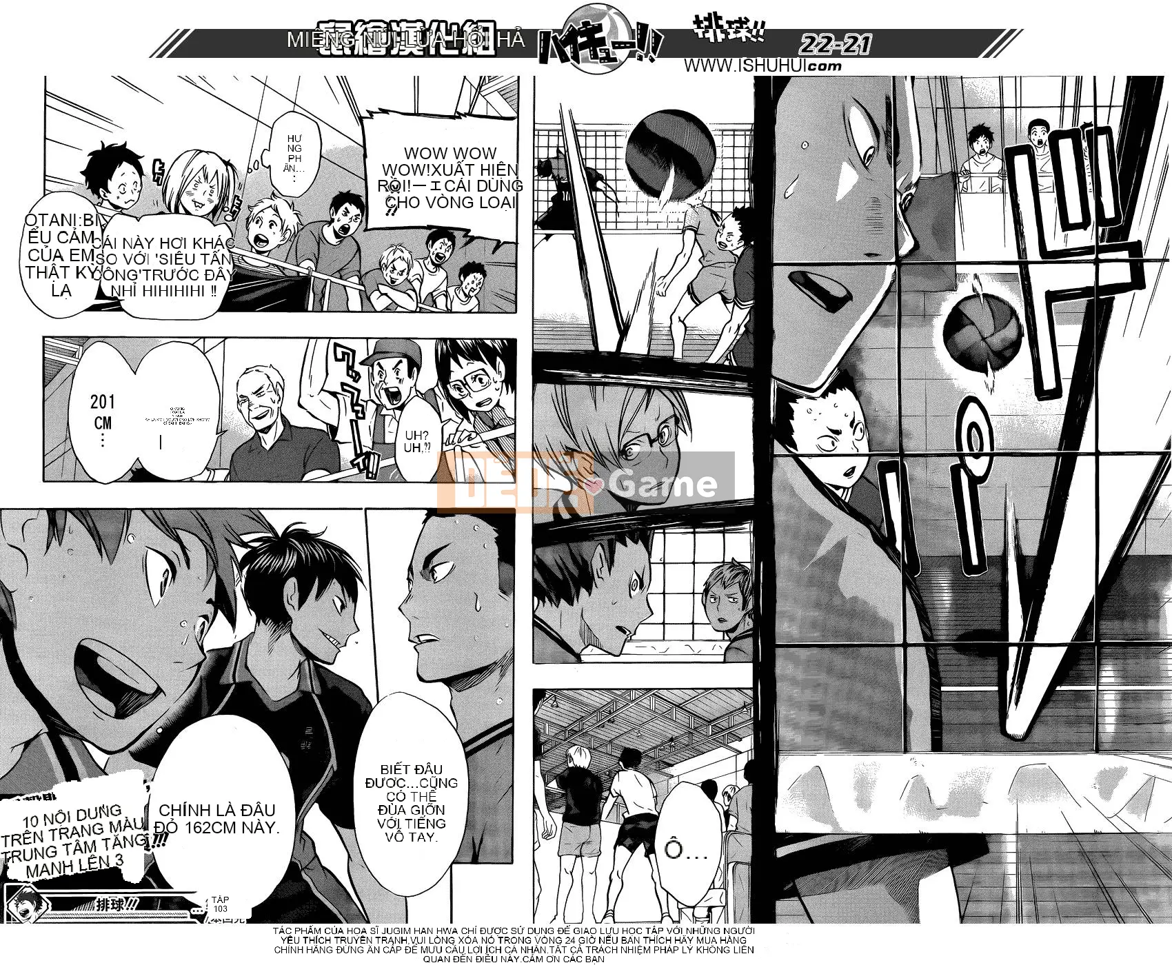 Cậu bé bóng chuyền Chương 103