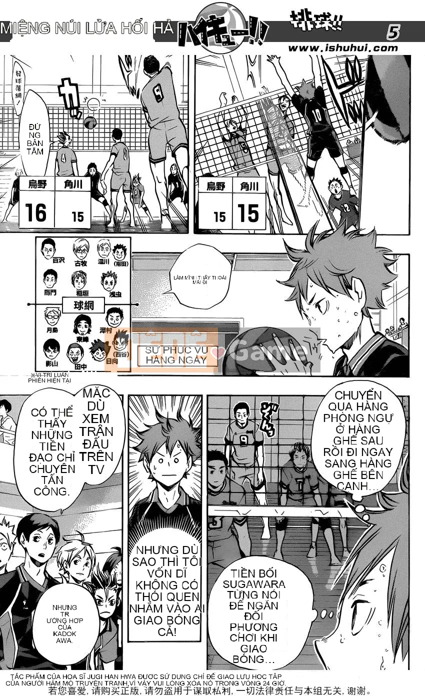 Cậu bé bóng chuyền Chương 104