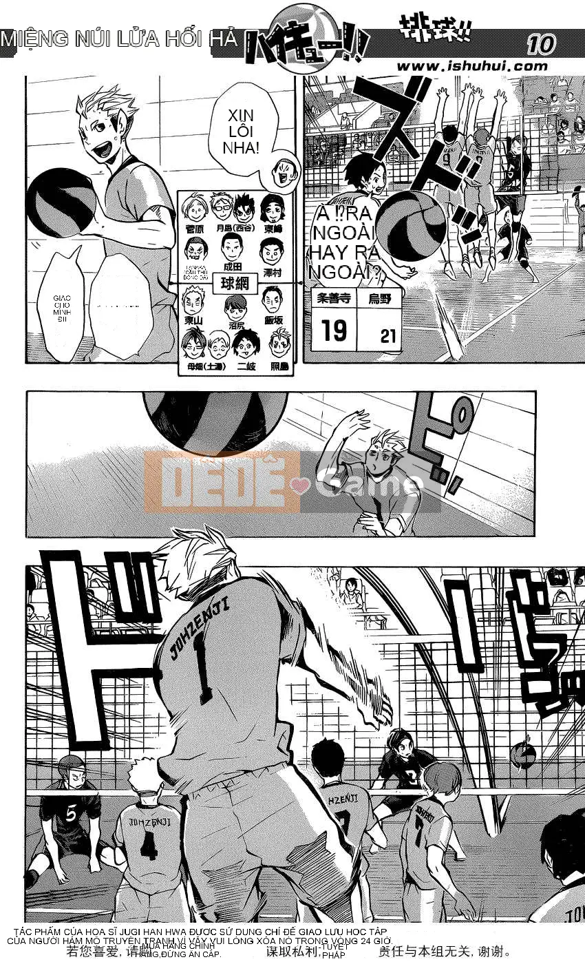 Cậu bé bóng chuyền Chương 111