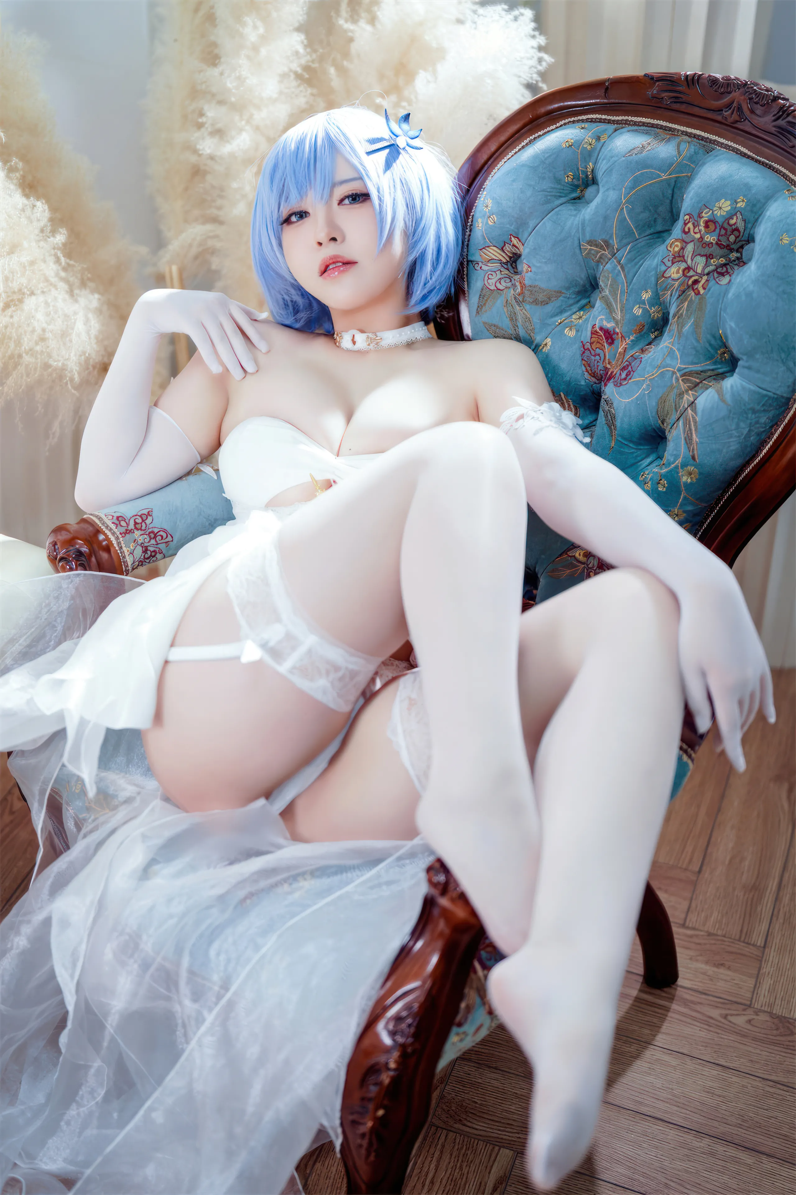 Half-Half-School-Azur Blue Route Melody của chiếc váy kỵ binh trắng