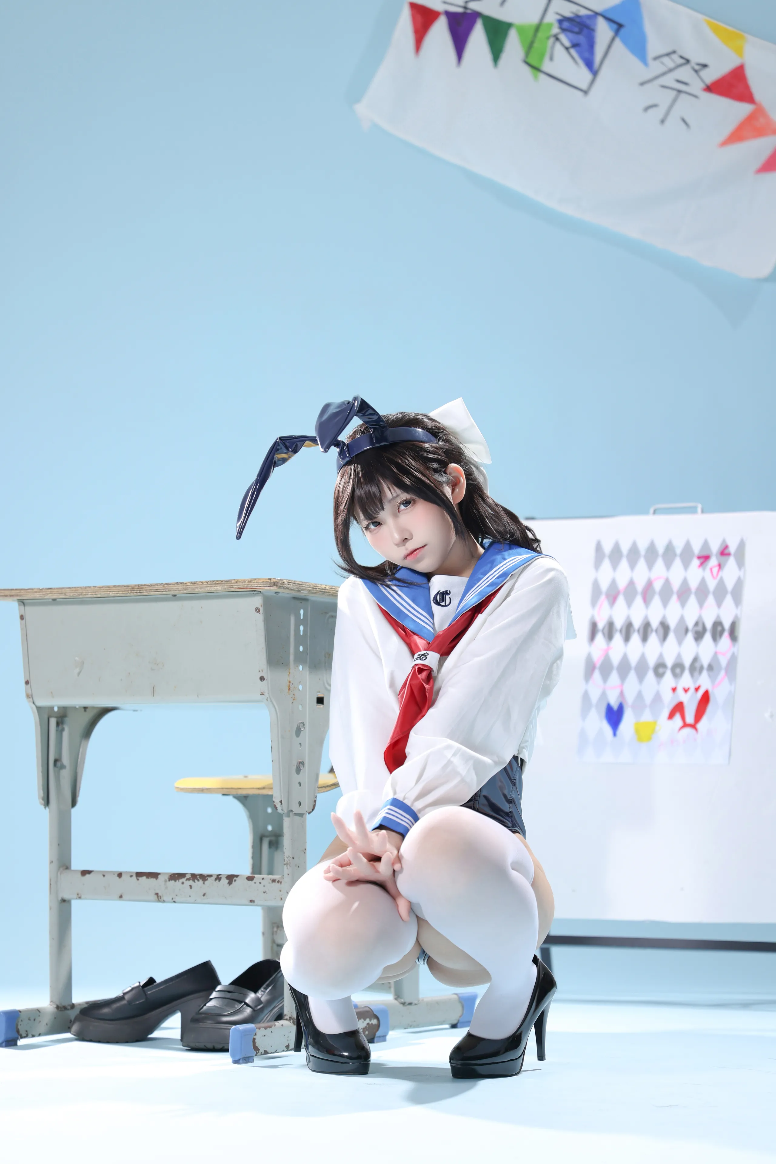 [G44 sẽ không bị thương] Thủy thủ váy Bunny Girl