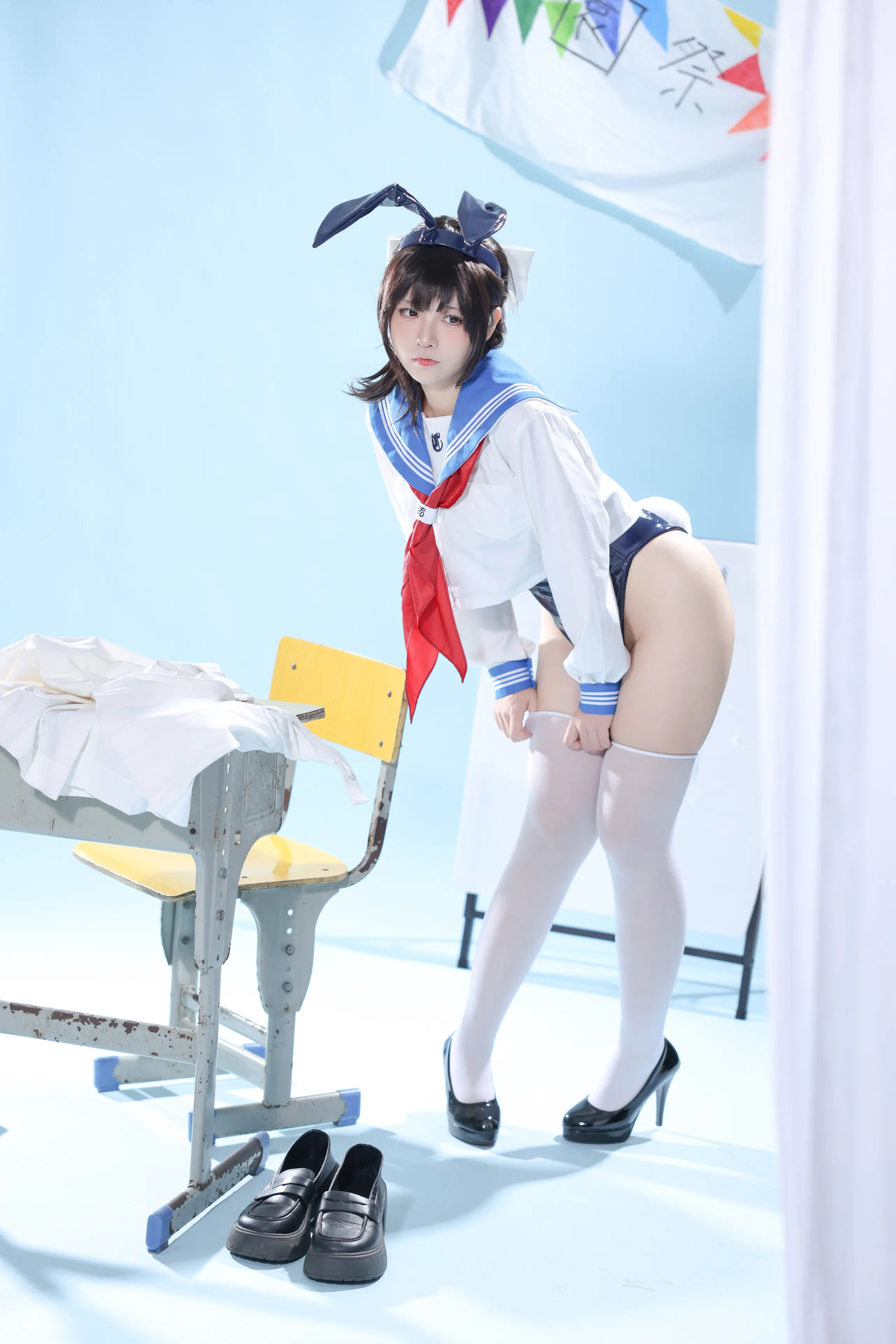 [G44 sẽ không bị thương] Thủy thủ váy Bunny Girl