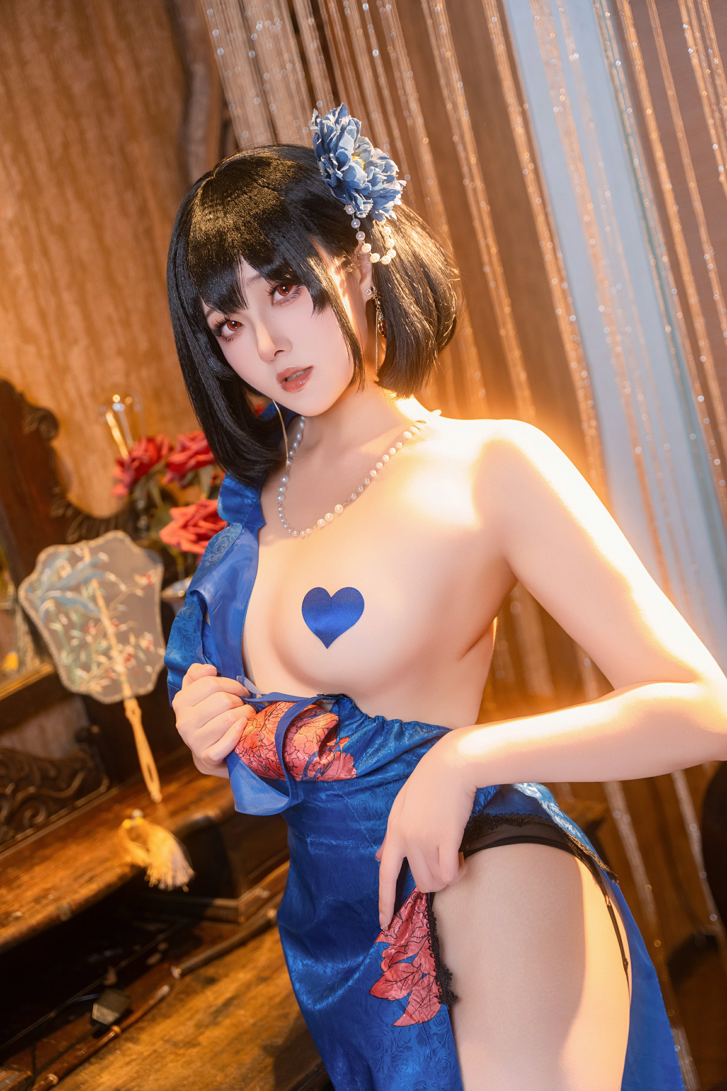 Natsuko_xiaxiazi - Đường màu xanh Azur Jianwu