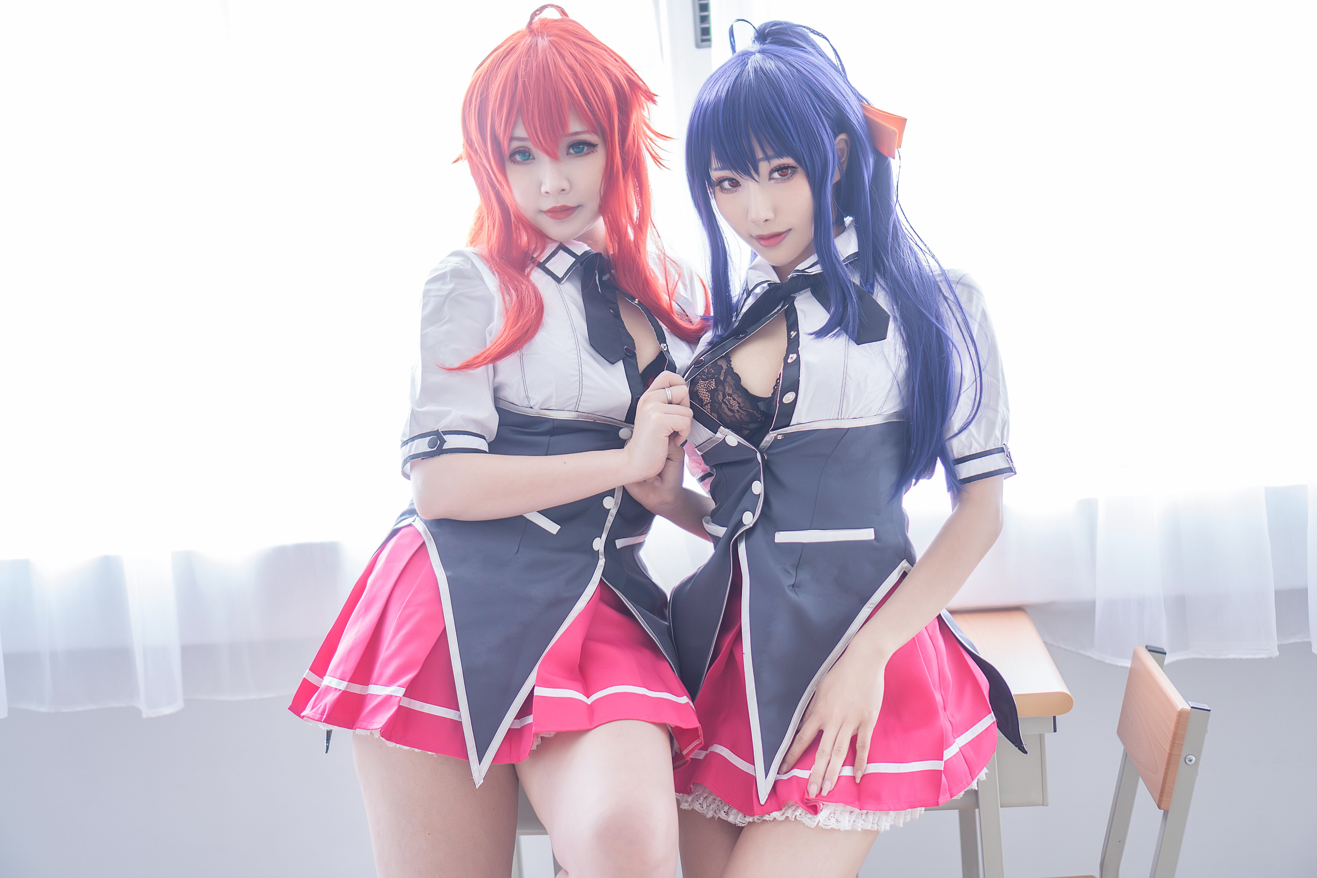 Hana Bunny & Hane Ame Rainwaves - DXD Rias+Akeno