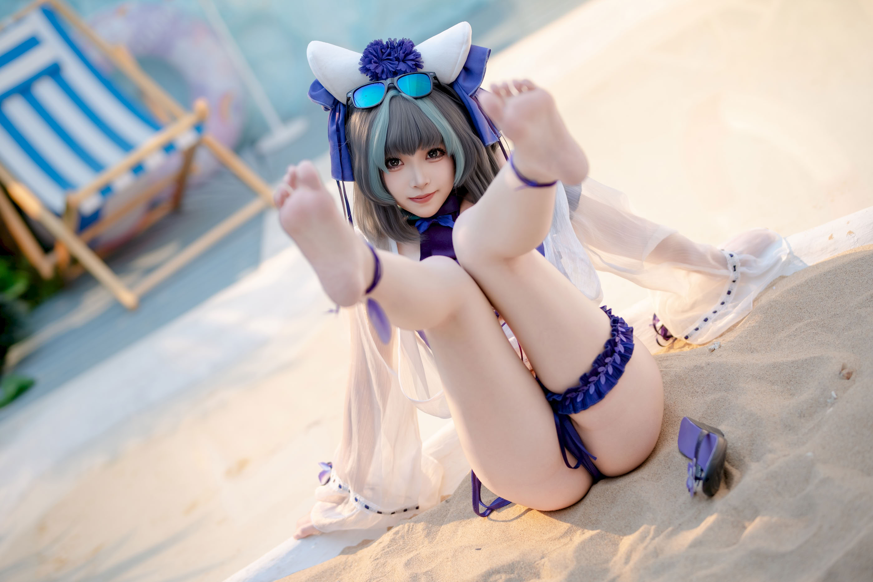 Bangni - Azur Blue Route Cheshire áo tắm