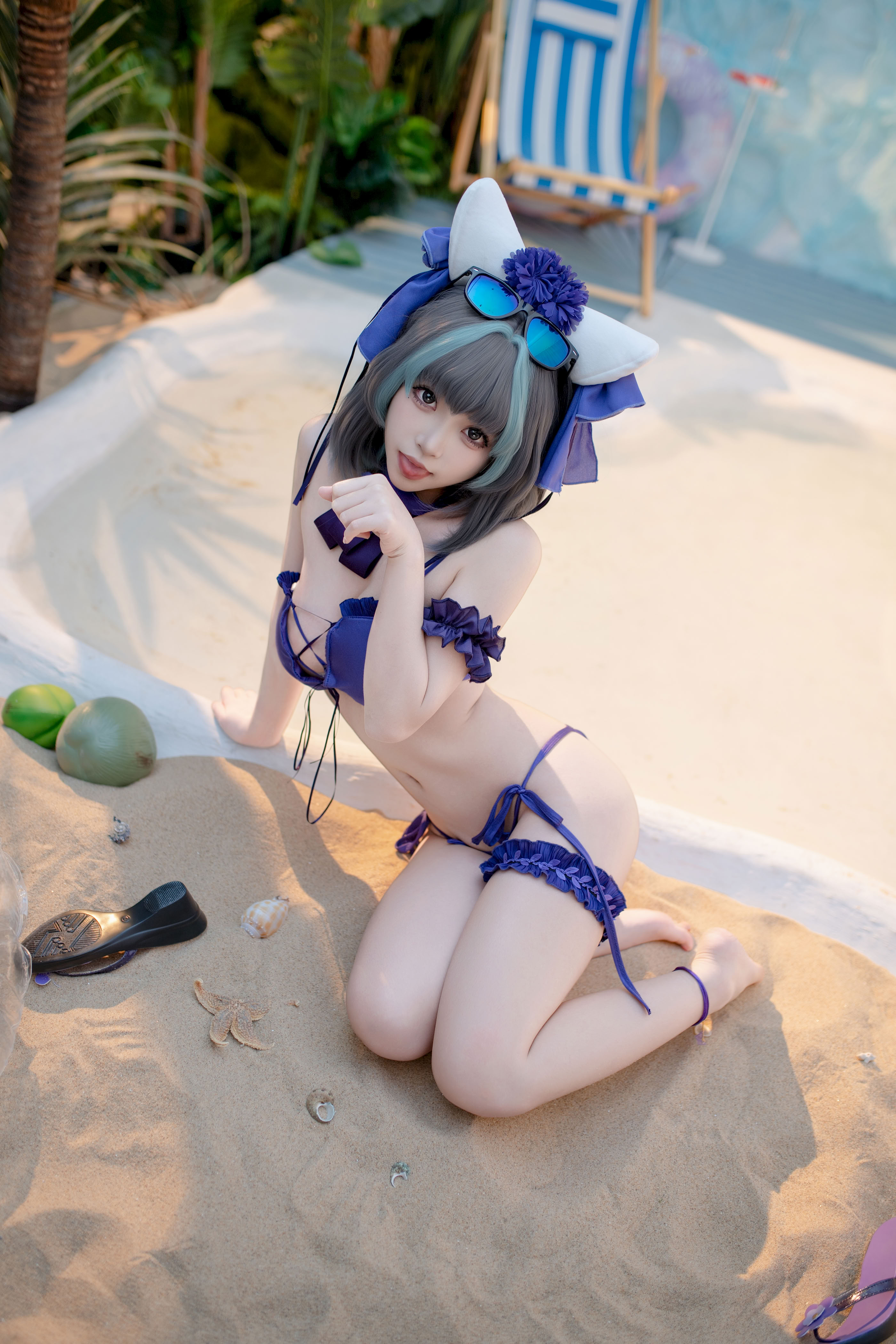 Bangni - Azur Blue Route Cheshire áo tắm