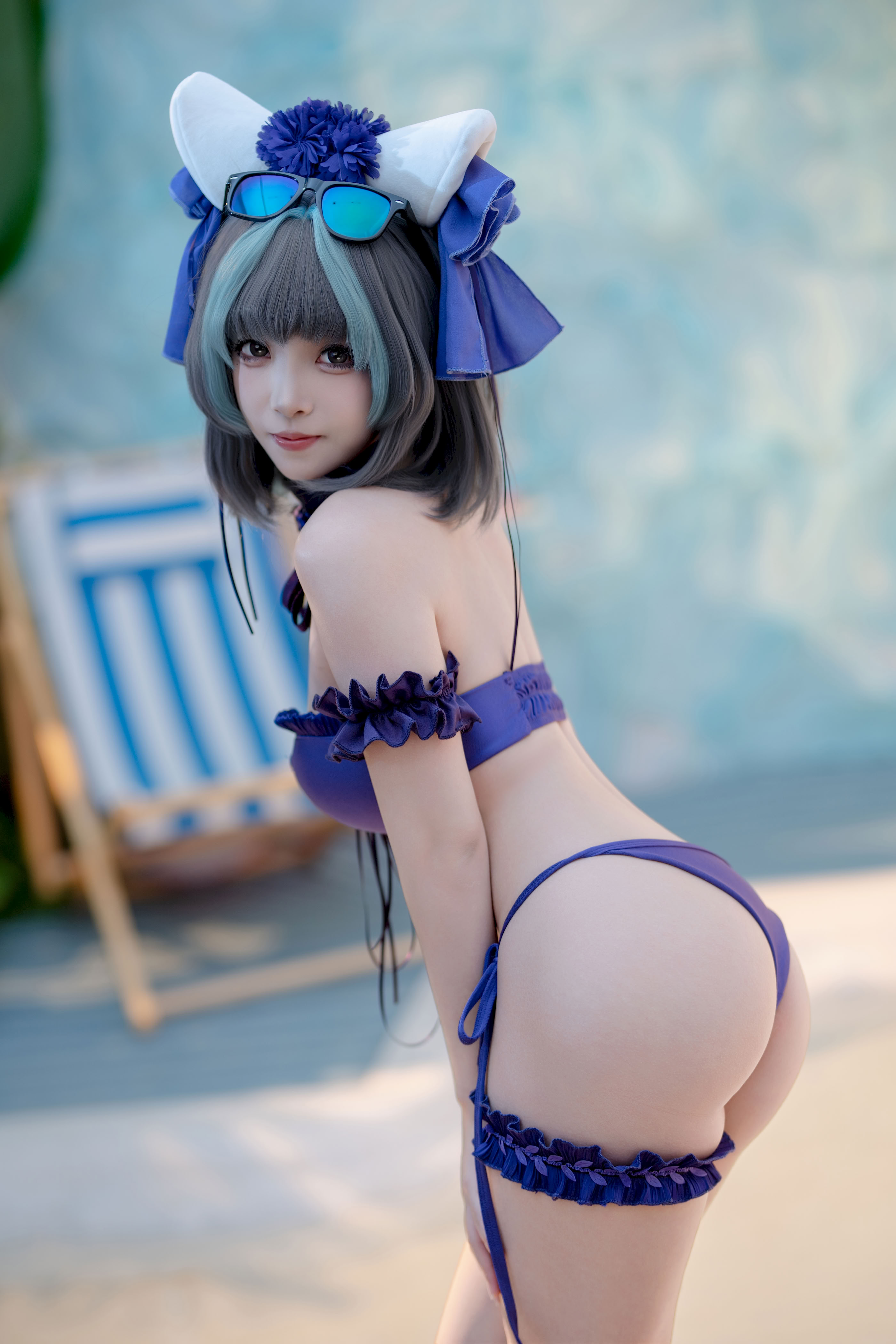 Bangni - Azur Blue Route Cheshire áo tắm