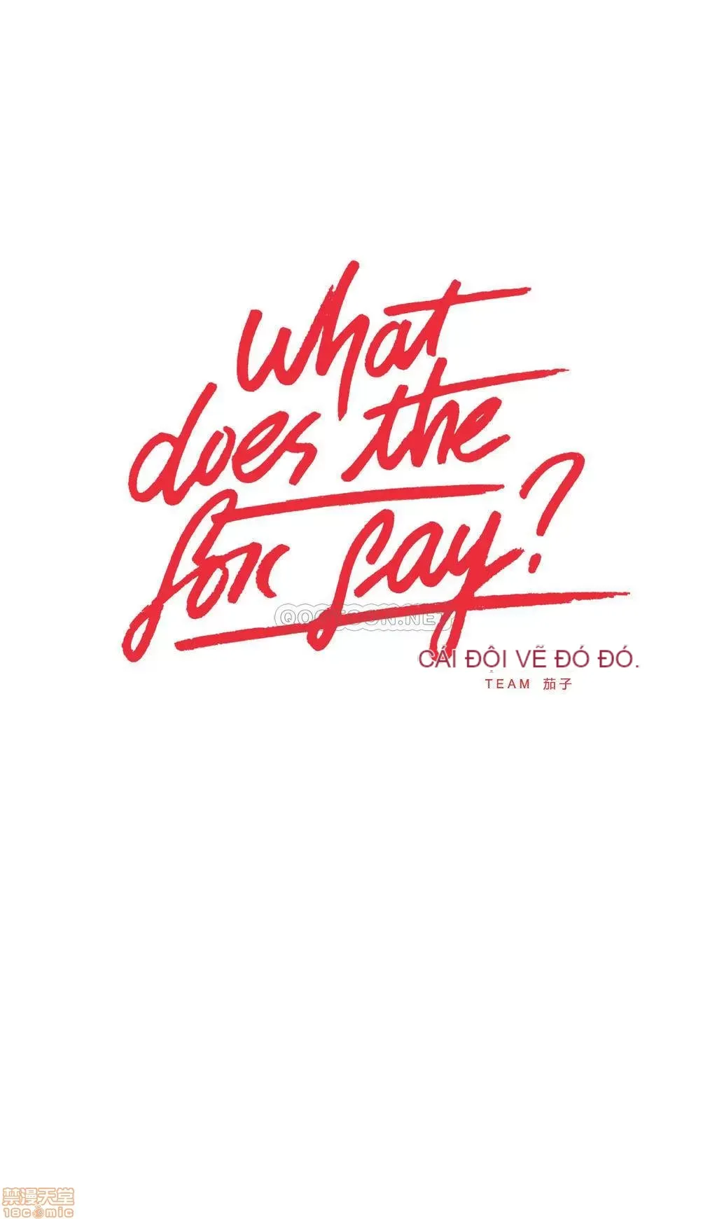 Cái gì -Làm -con cáo -Nói Chương 1-134