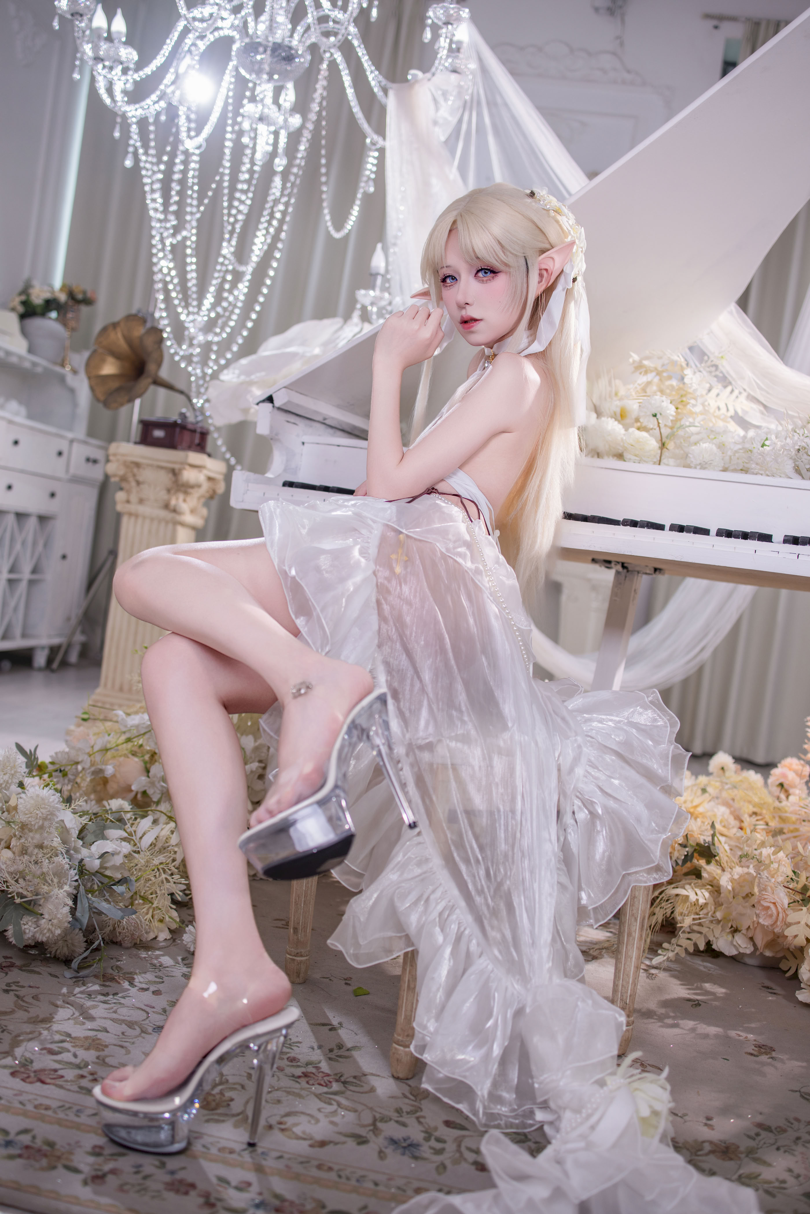 Fusu gỗ đôi - Azur Lane Brest White Angel