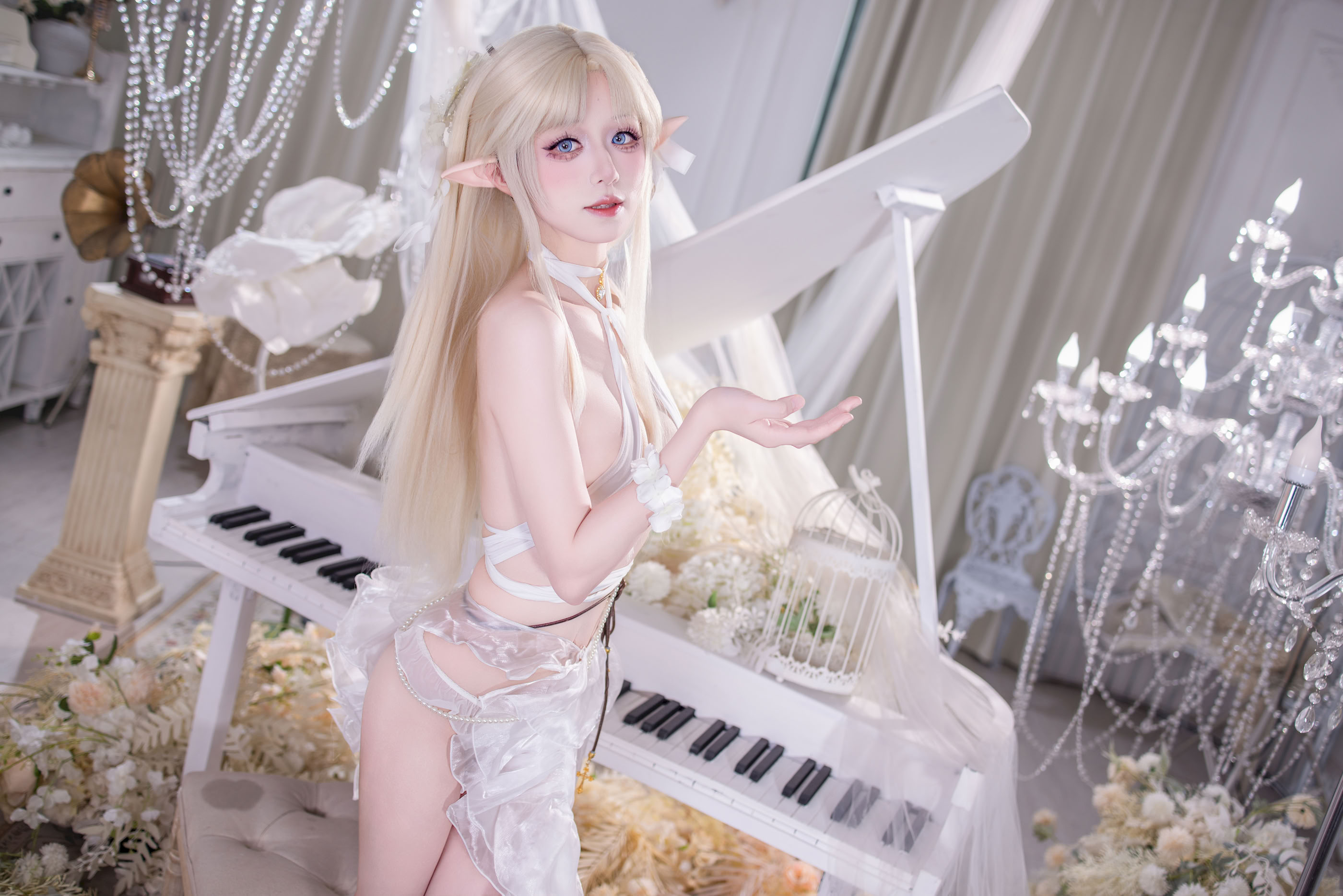 Fusu gỗ đôi - Azur Lane Brest White Angel