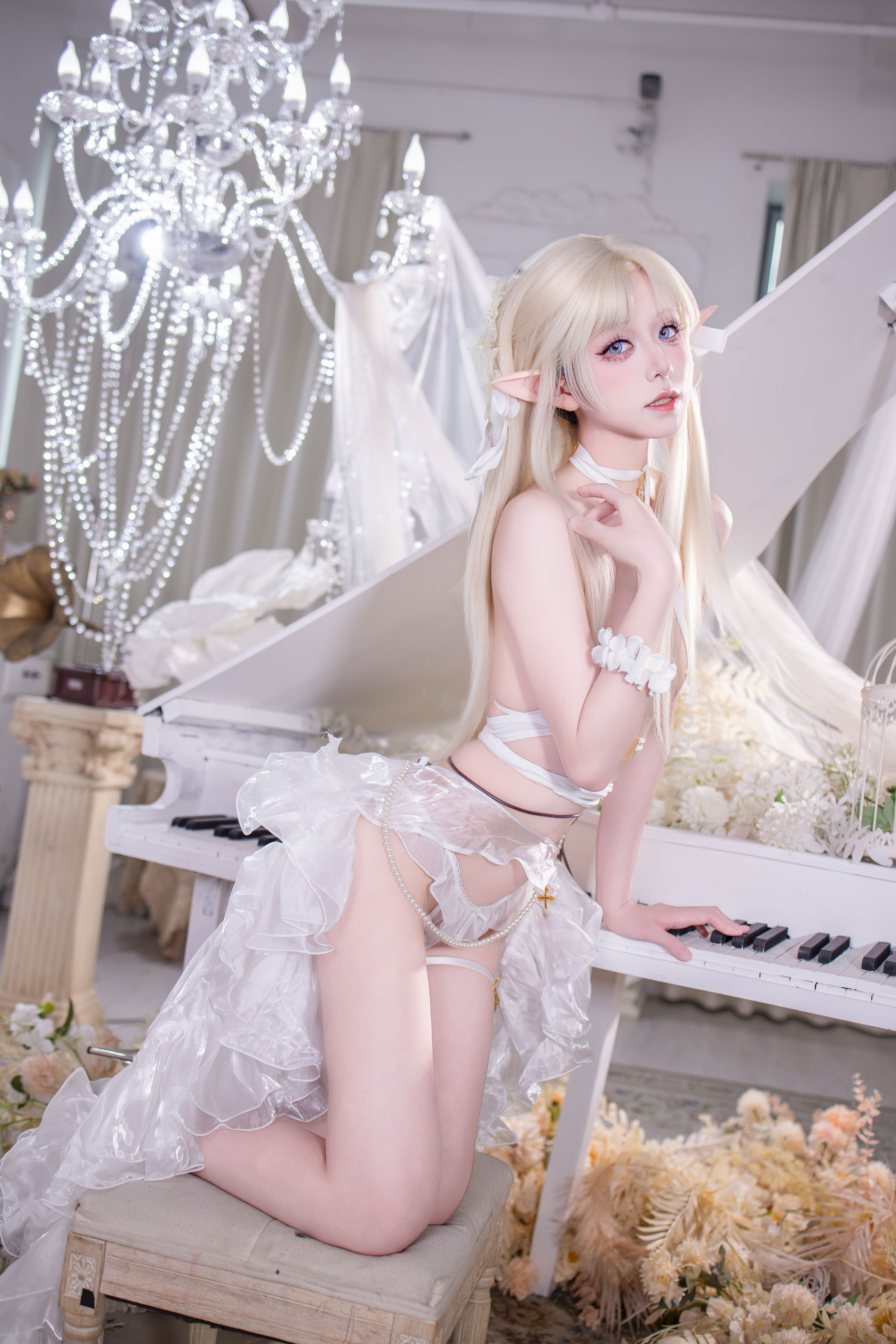 Fusu gỗ đôi - Azur Lane Brest White Angel