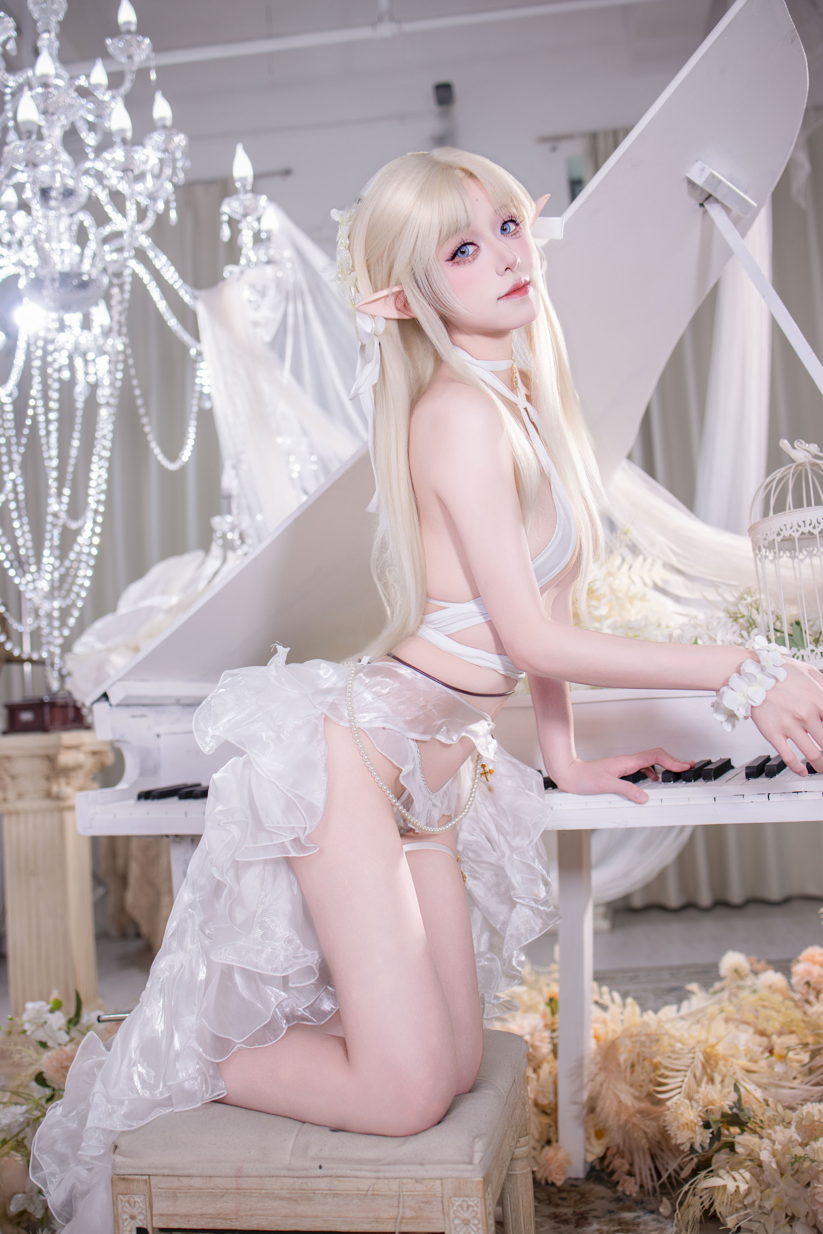 Fusu gỗ đôi - Azur Lane Brest White Angel