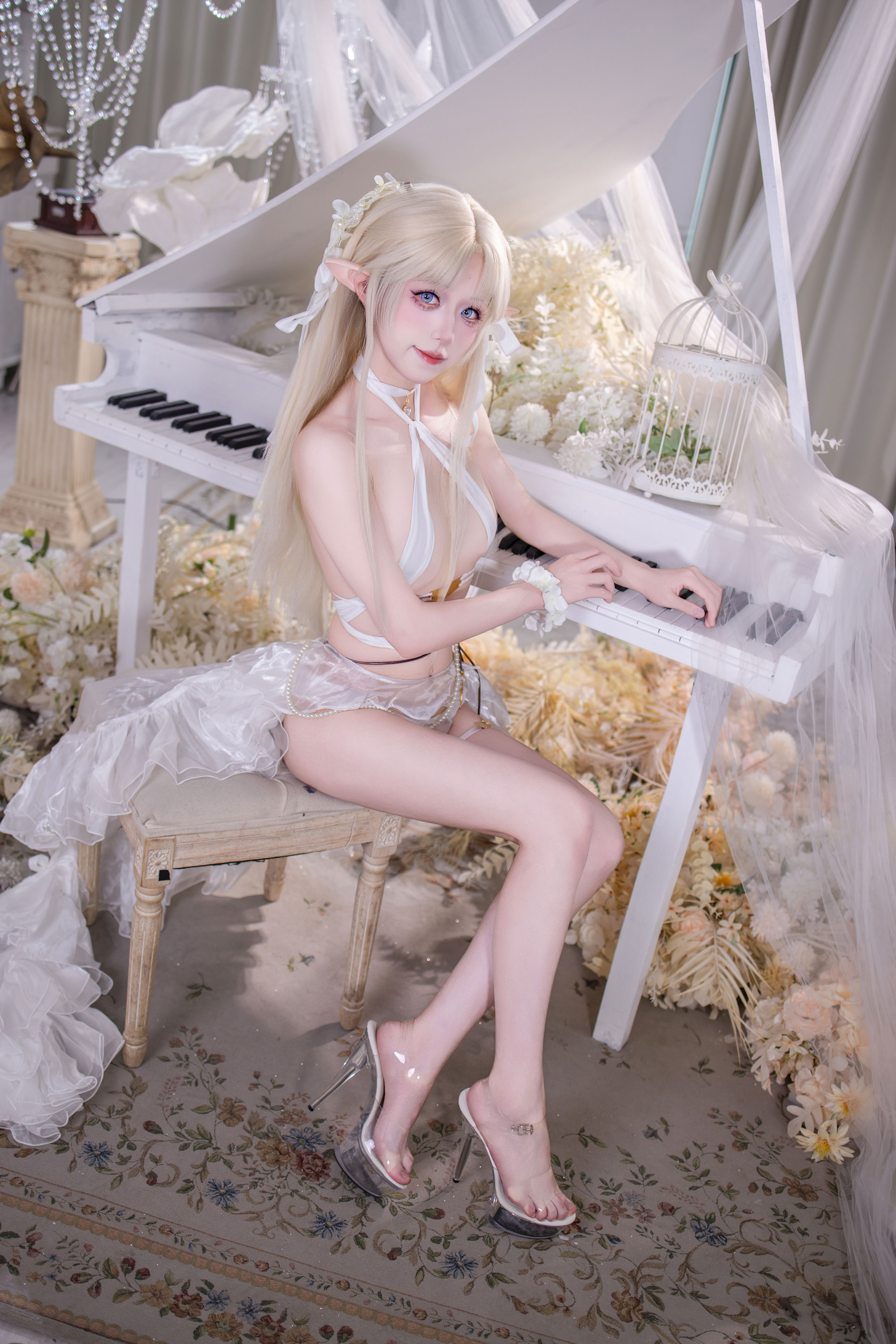 Fusu gỗ đôi - Azur Lane Brest White Angel