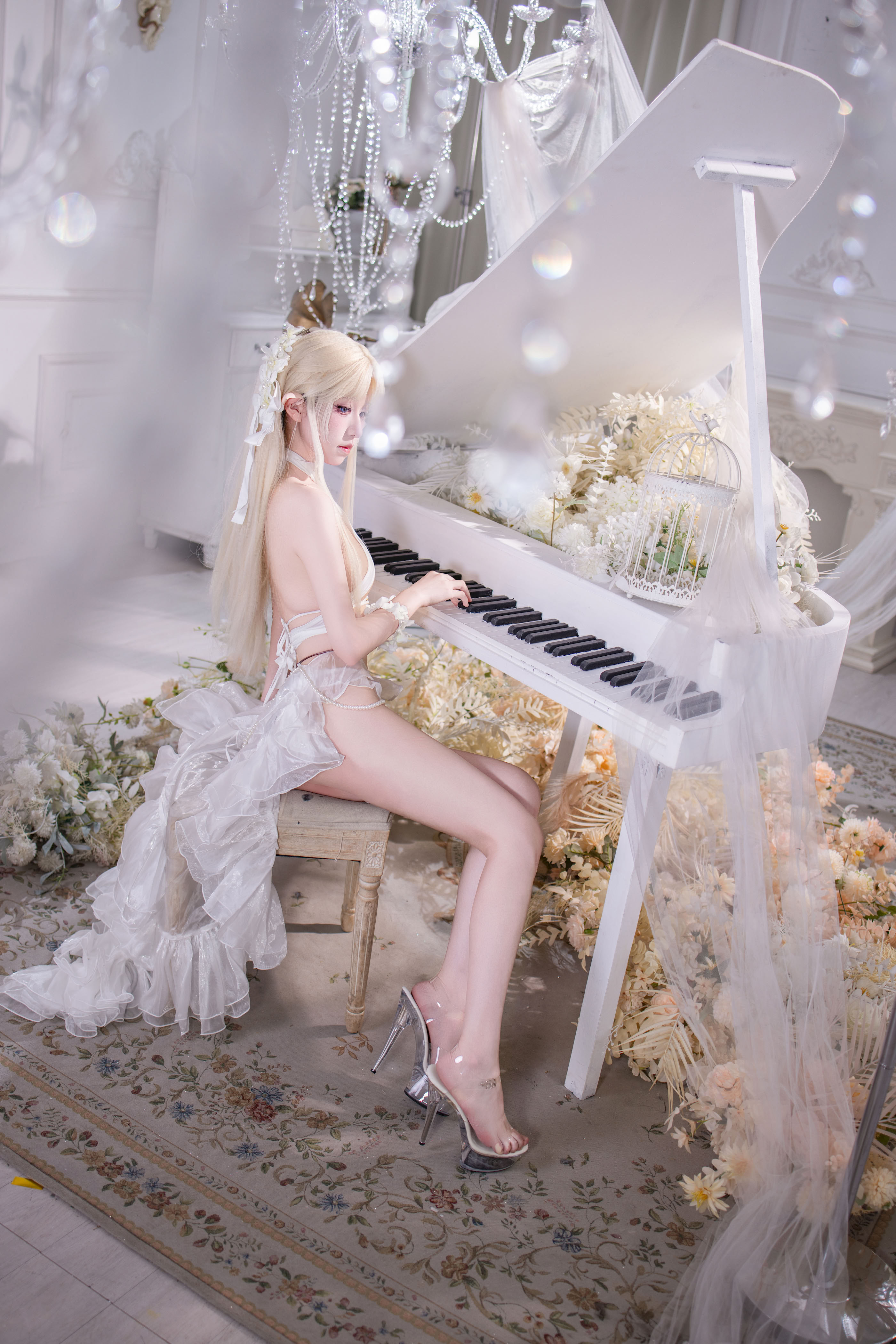 Fusu gỗ đôi - Azur Lane Brest White Angel