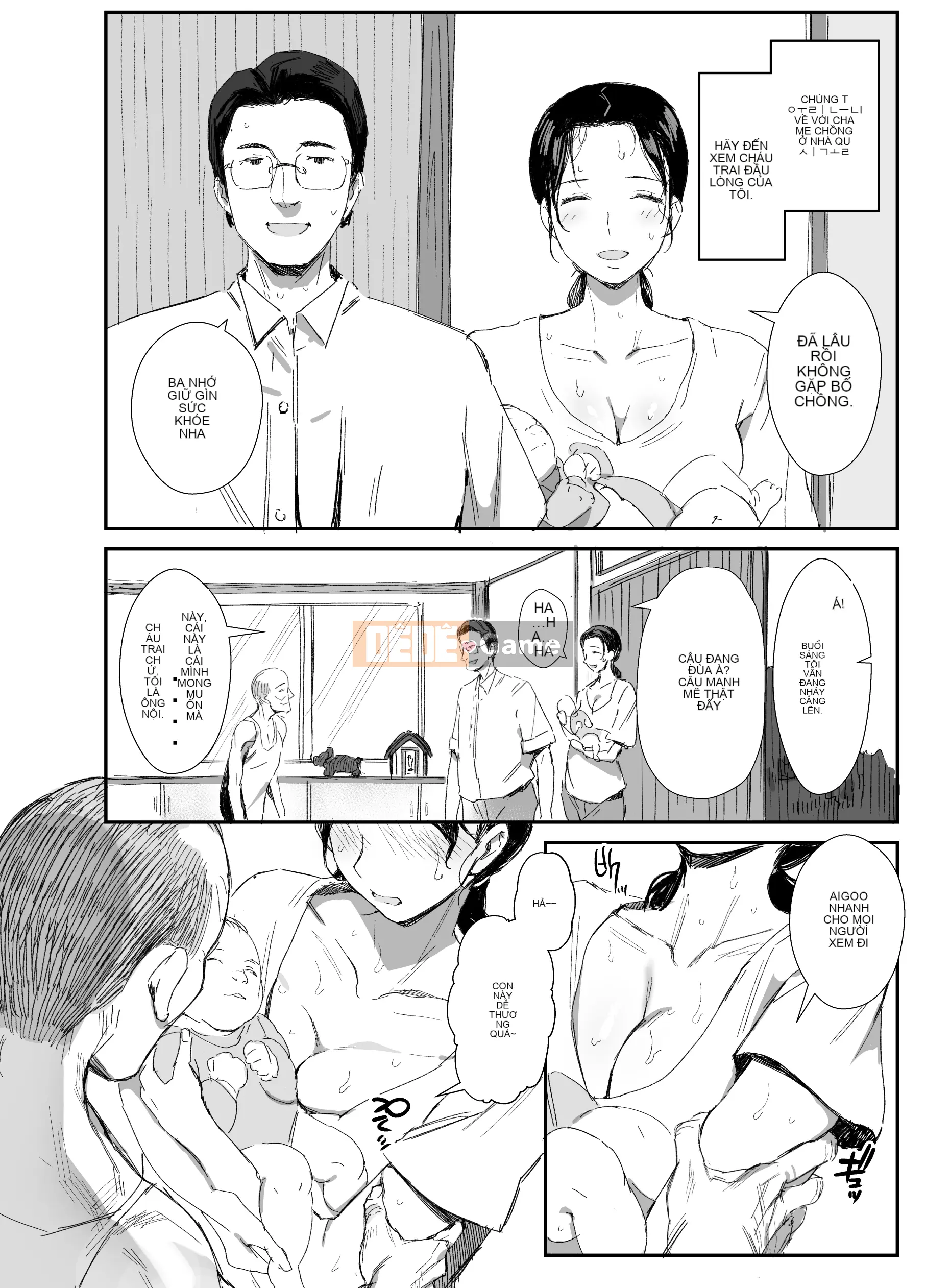 Bố vợ bẩn thỉu và vợ nuôi con sống ở quê