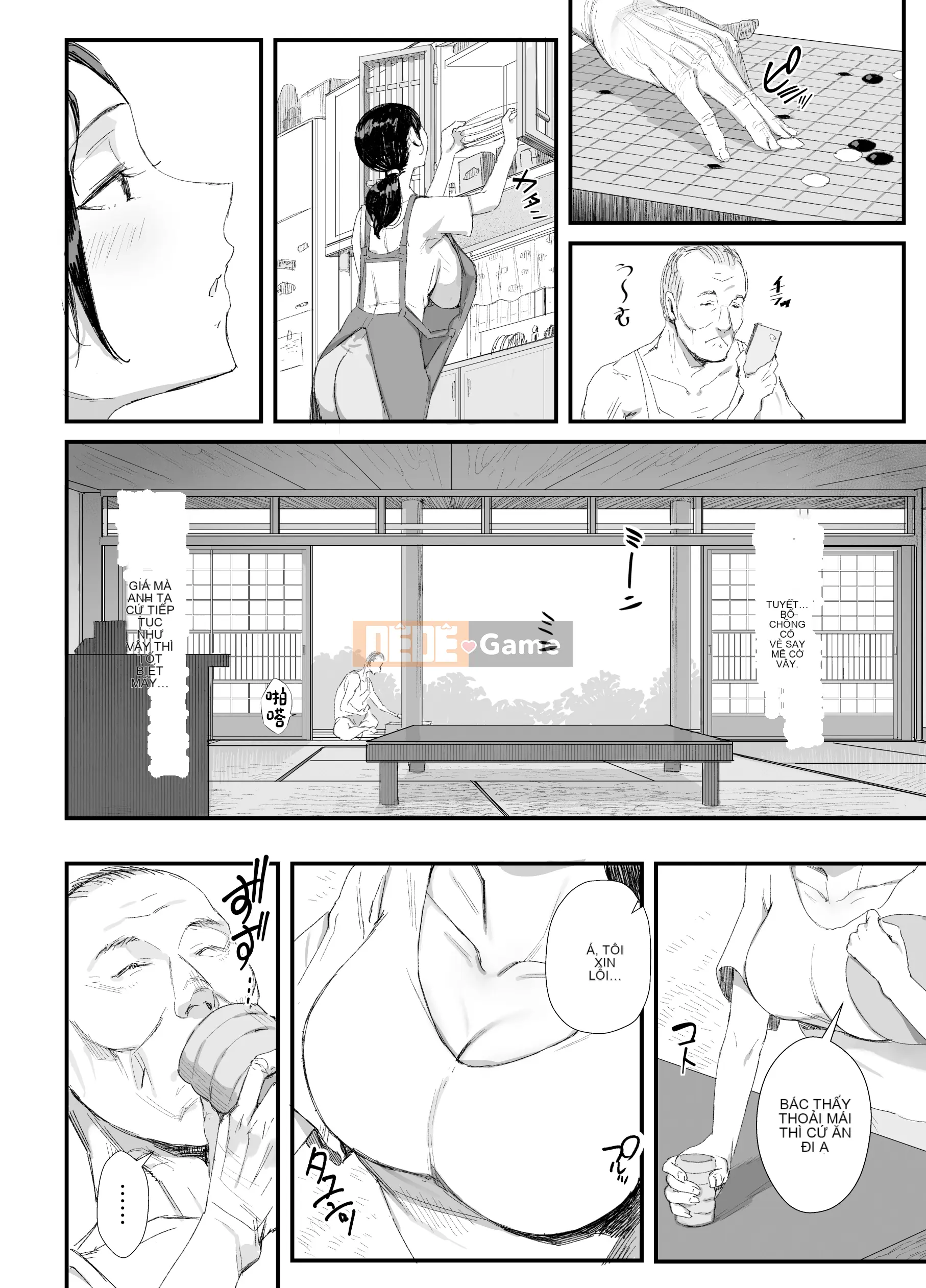 Bố vợ bẩn thỉu và vợ nuôi con sống ở quê