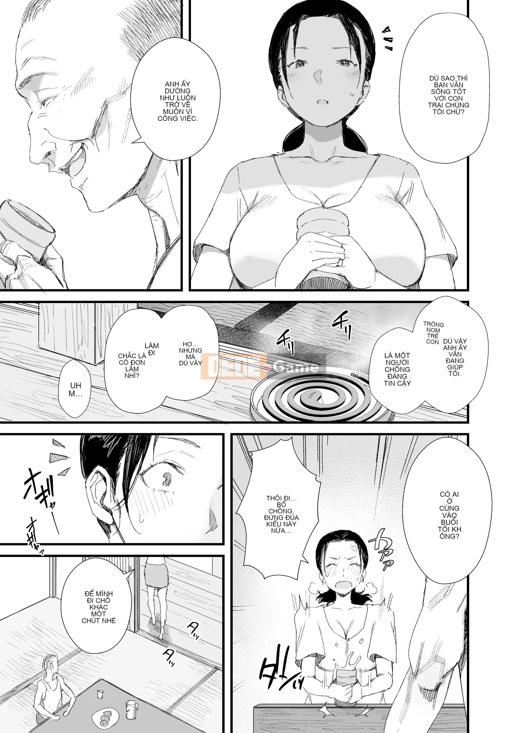 Bố vợ bẩn thỉu và vợ nuôi con sống ở quê