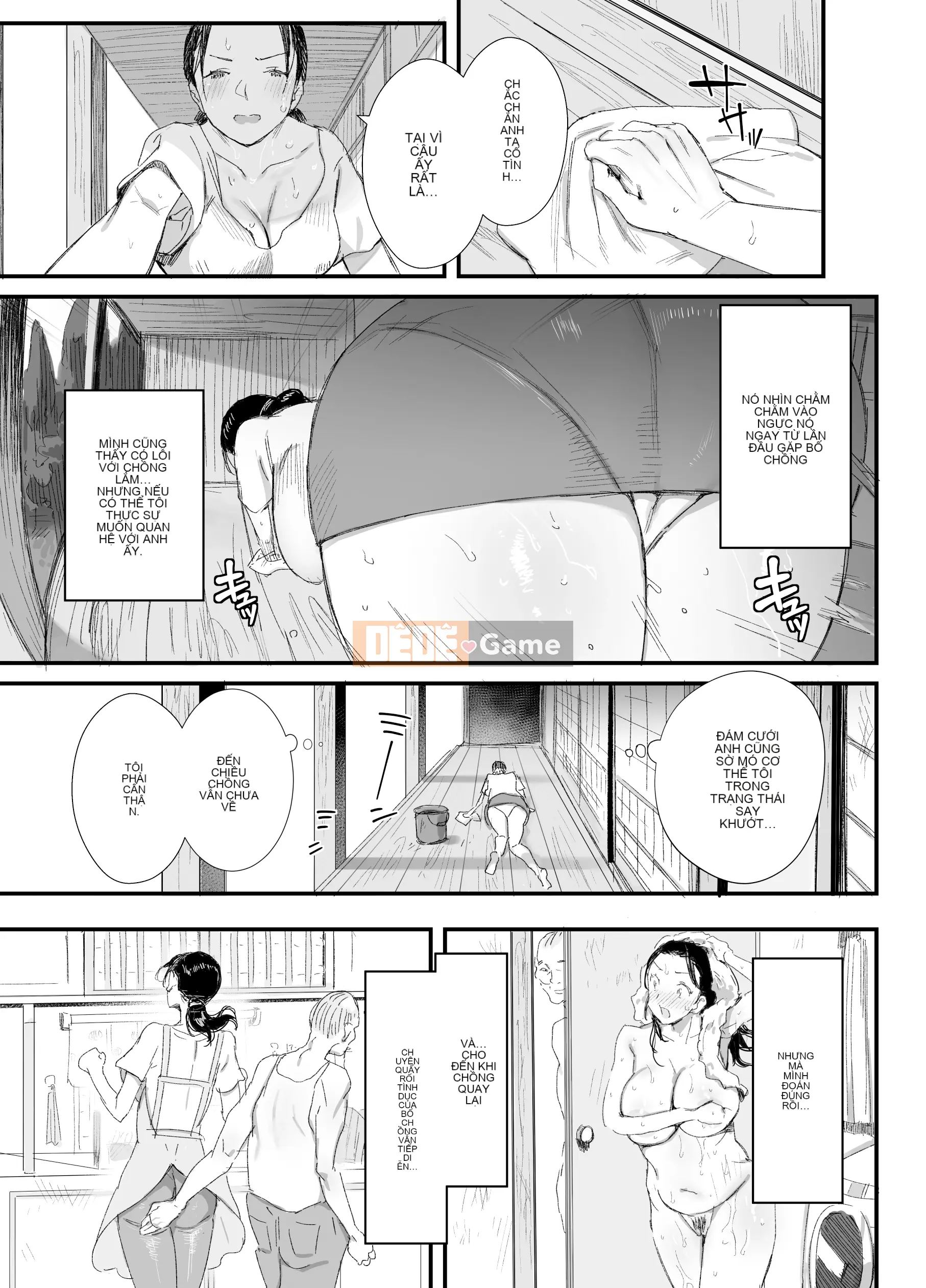 Bố vợ bẩn thỉu và vợ nuôi con sống ở quê