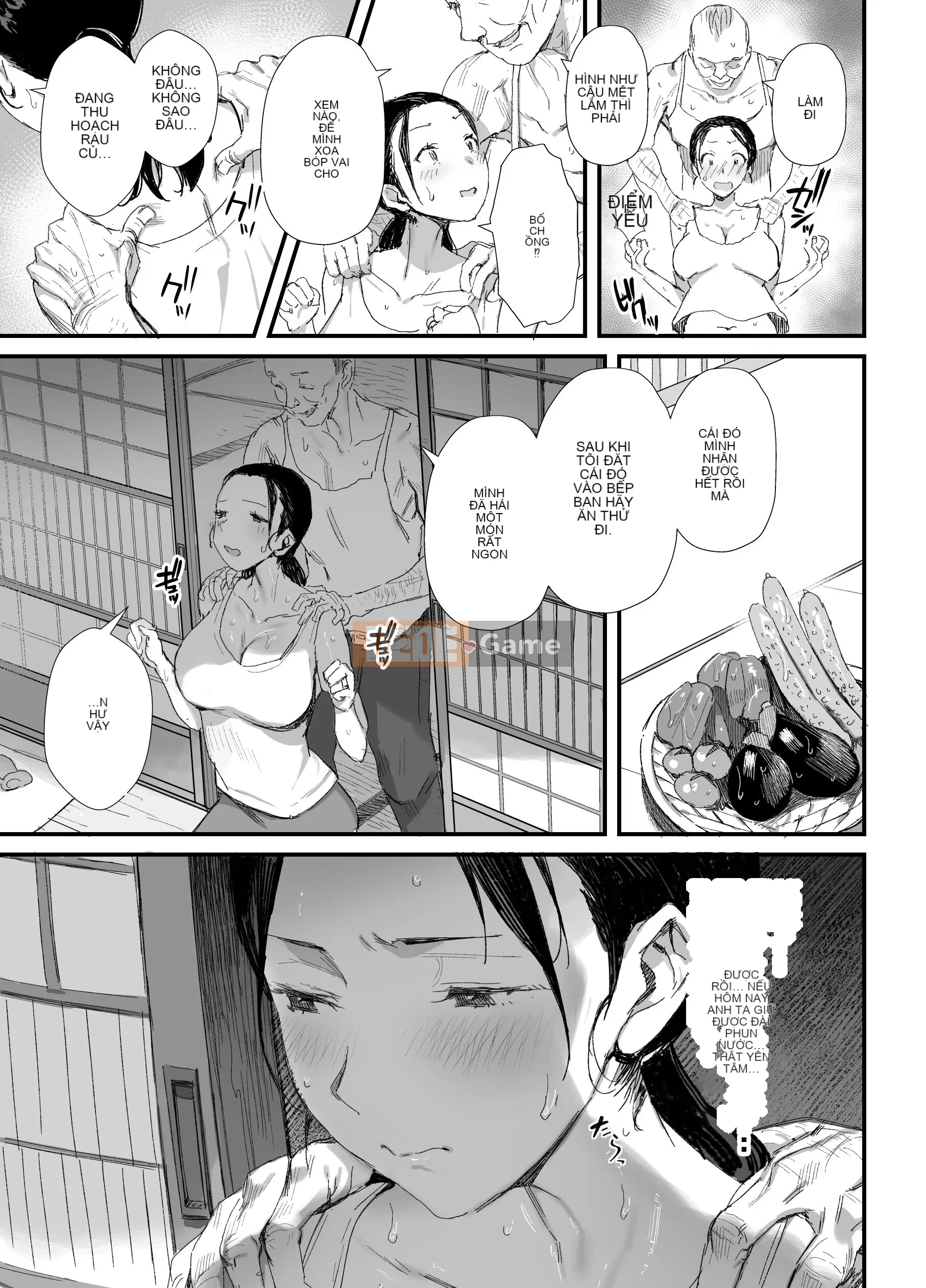 Bố vợ bẩn thỉu và vợ nuôi con sống ở quê