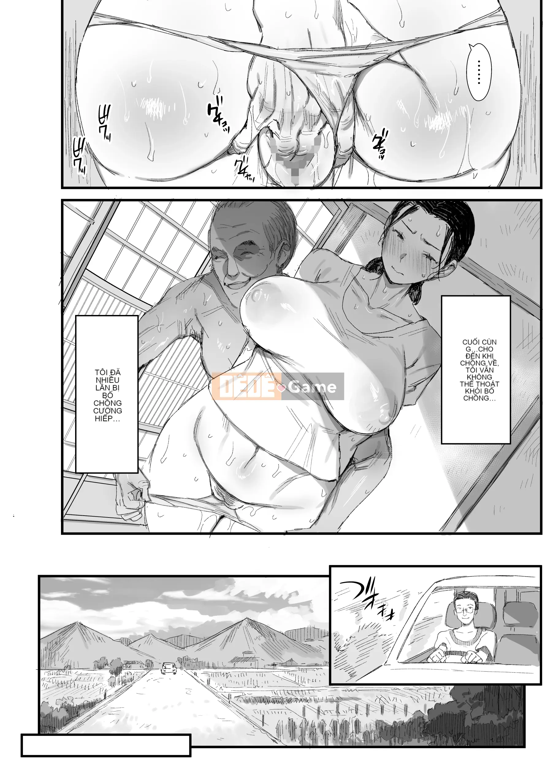 Bố vợ bẩn thỉu và vợ nuôi con sống ở quê