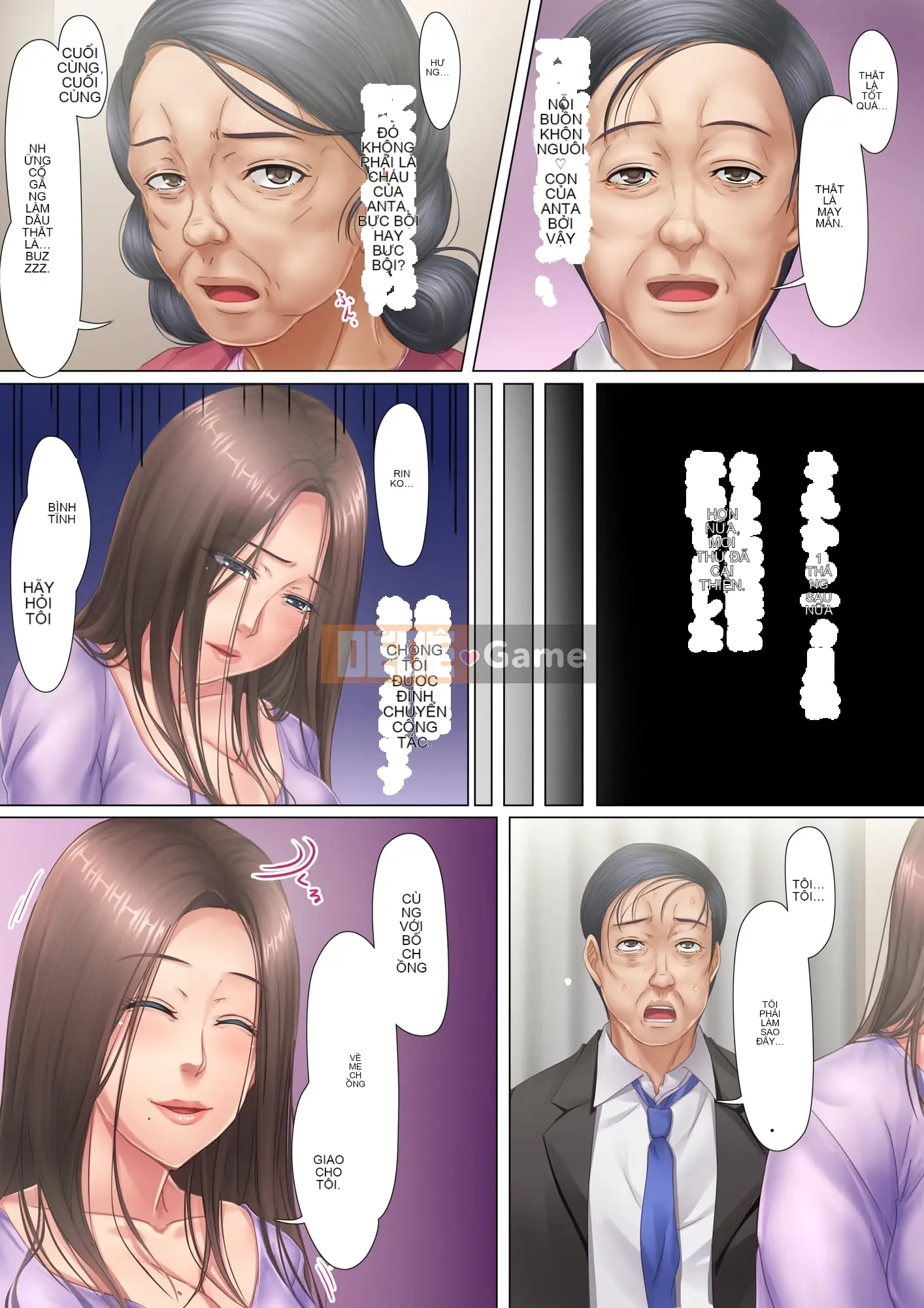 ``Tôi sắp sinh đứa con cho bố chồng anh.'' Truyện kể về một người vợ ghen tuông dùng tử cung của mình để trả thù mẹ chồng.