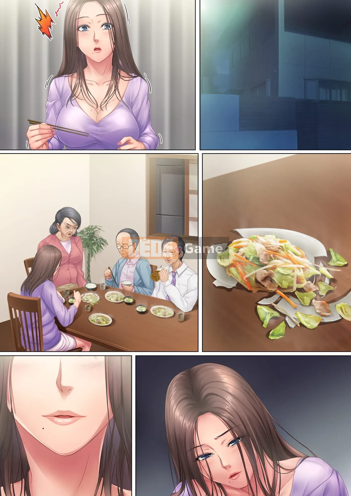 ``Tôi sắp sinh đứa con cho bố chồng anh.'' Truyện kể về một người vợ ghen tuông dùng tử cung của mình để trả thù mẹ chồng.