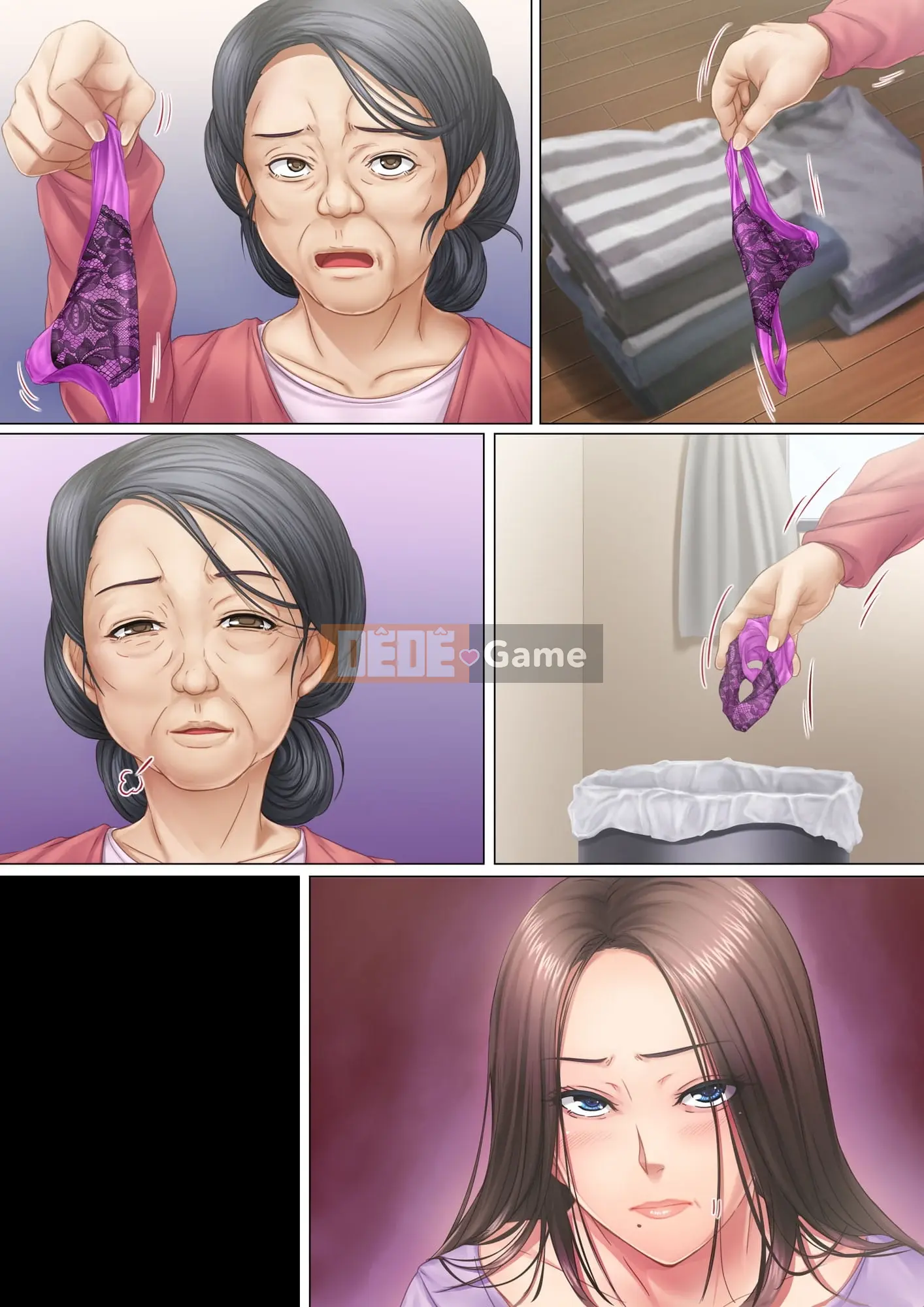 ``Tôi sắp sinh đứa con cho bố chồng anh.'' Truyện kể về một người vợ ghen tuông dùng tử cung của mình để trả thù mẹ chồng.