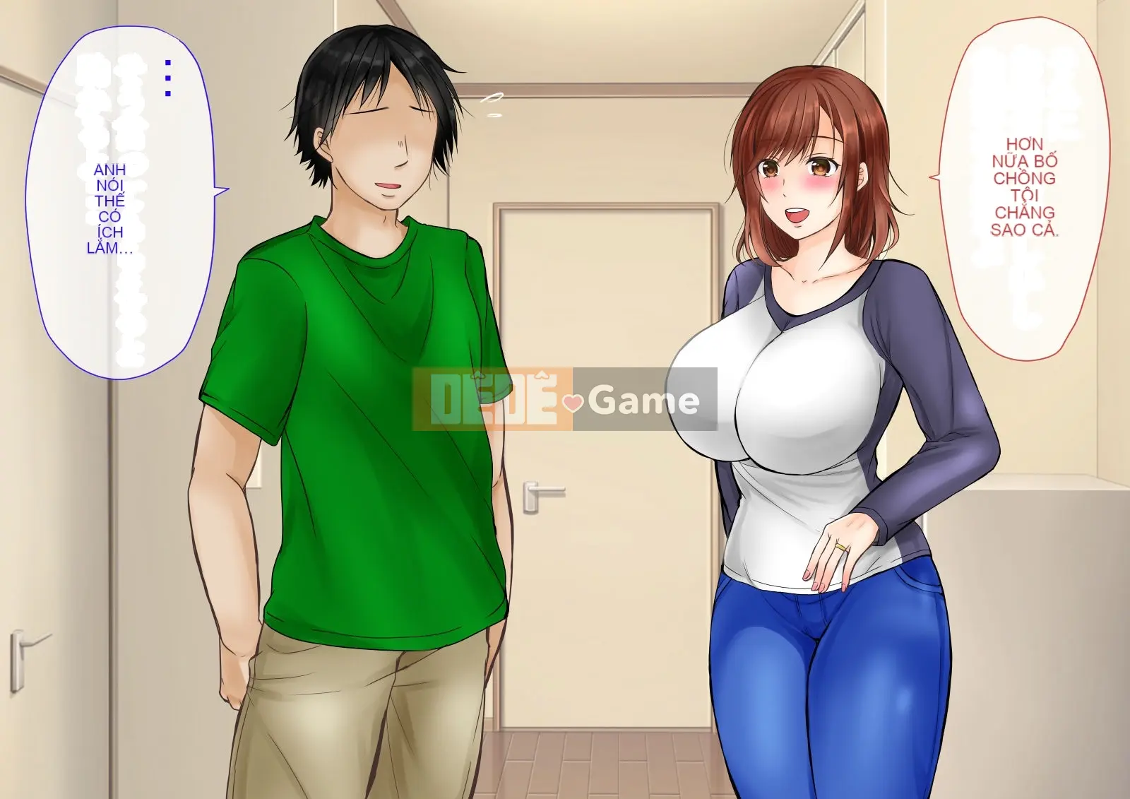 (Doujin CG bộ sưu tập) Vợ ngực bự hoàn toàn đổ gục trước bố chồng