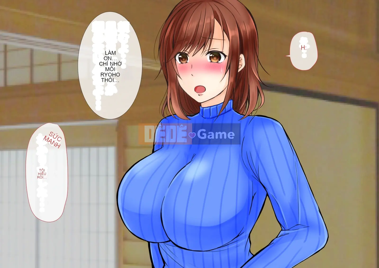(Doujin CG bộ sưu tập) Vợ ngực bự hoàn toàn đổ gục trước bố chồng