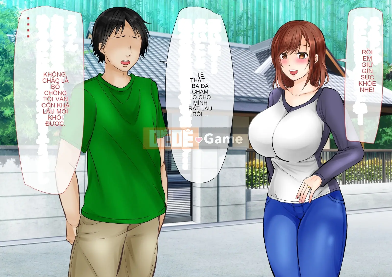 (Doujin CG bộ sưu tập) Vợ ngực bự hoàn toàn đổ gục trước bố chồng