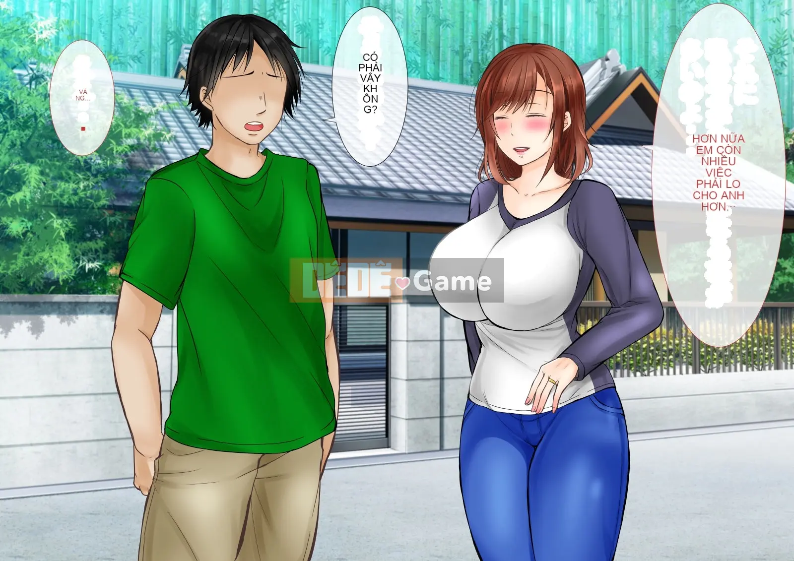 (Doujin CG bộ sưu tập) Vợ ngực bự hoàn toàn đổ gục trước bố chồng