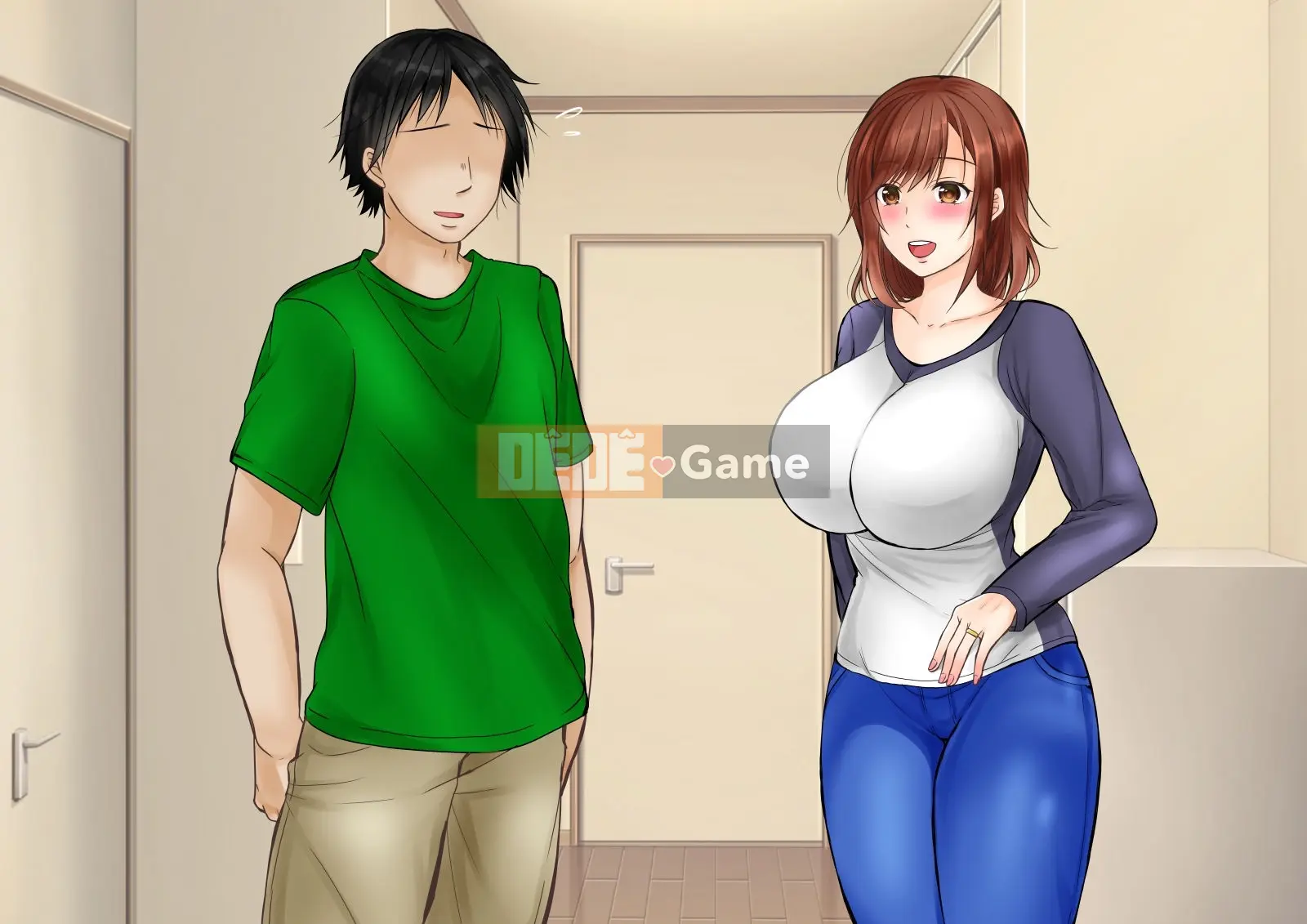 (Doujin CG bộ sưu tập) Vợ ngực bự hoàn toàn đổ gục trước bố chồng