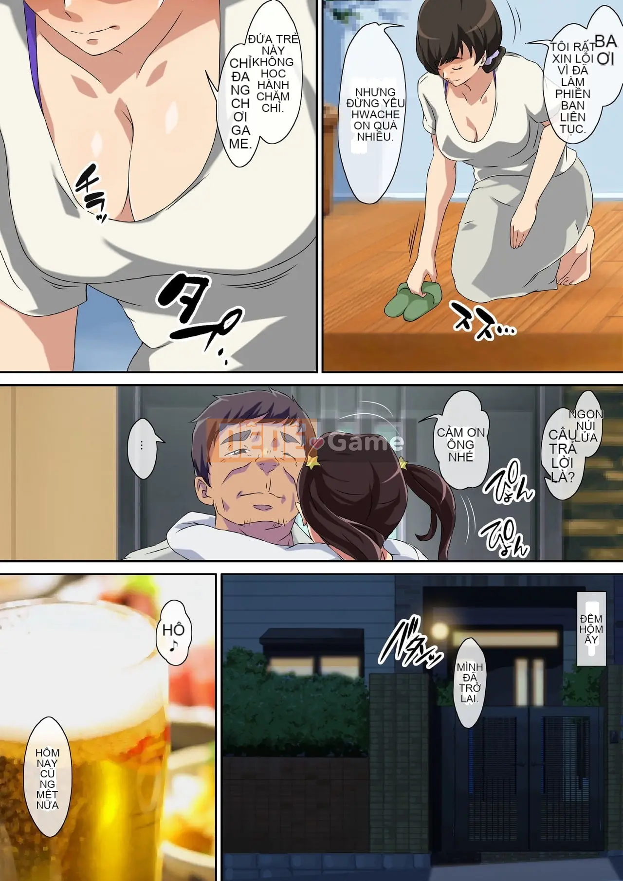 Vợ con trai bức xúc biến thành con khốn với cặc của bố dượng